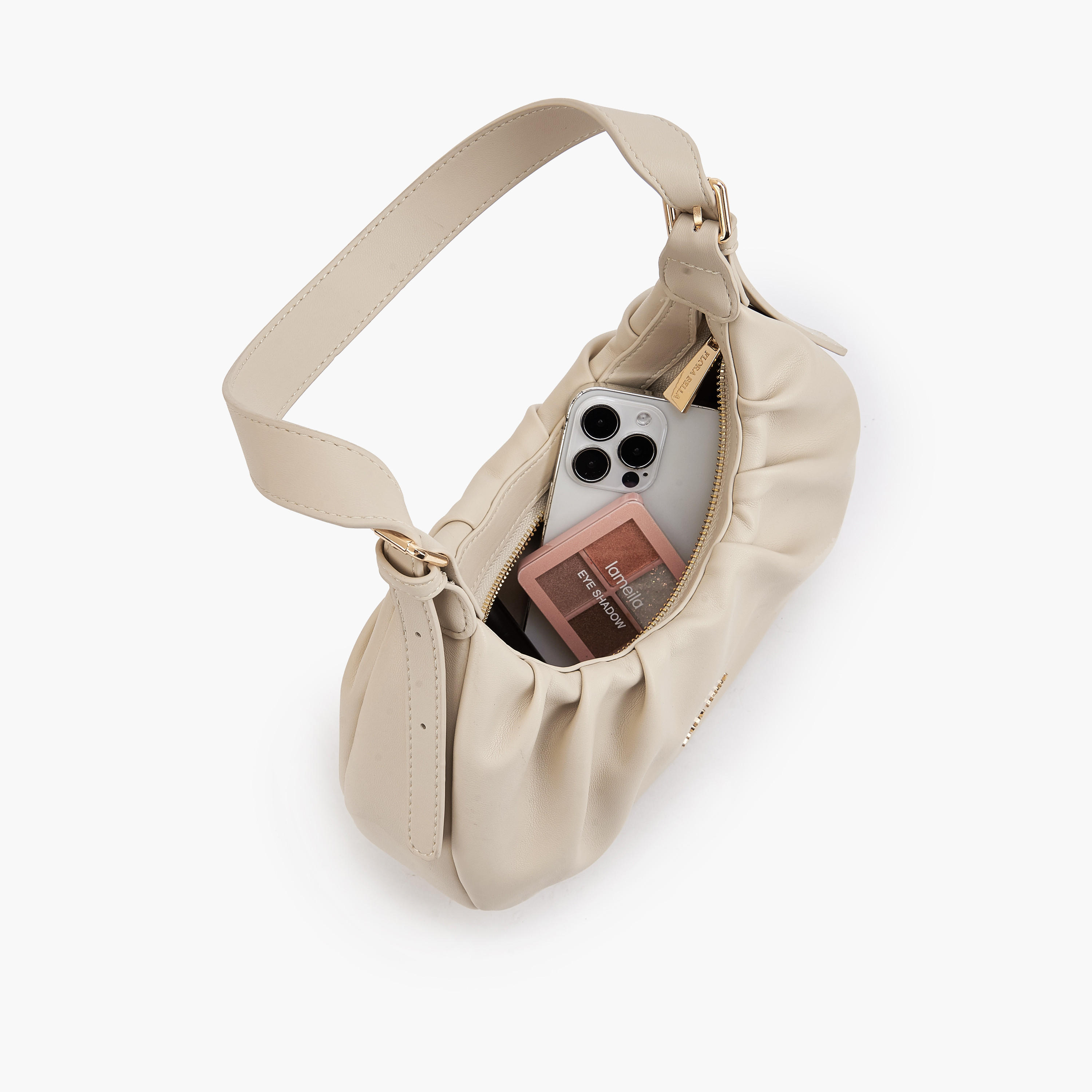 شنطة كتف بكشكش مع حزام قابل للتعديل من فلورا بيلا-women-bagsandwallets-handbags-image-7