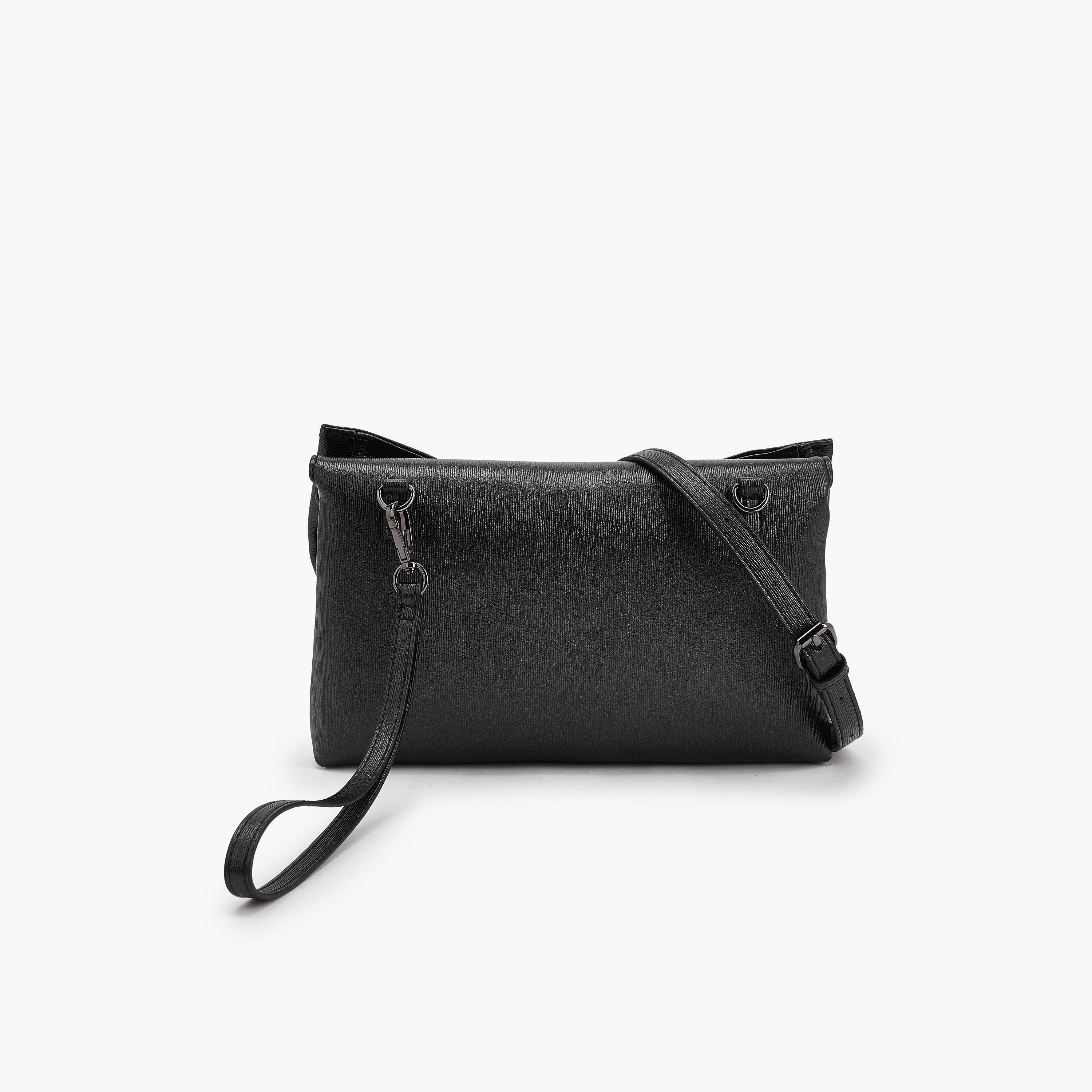شنطة كلاتش بتزيينات فيونكة وحزام قابل للفصل من فلورا بيلا-women-bagsandwallets-handbags-image-6