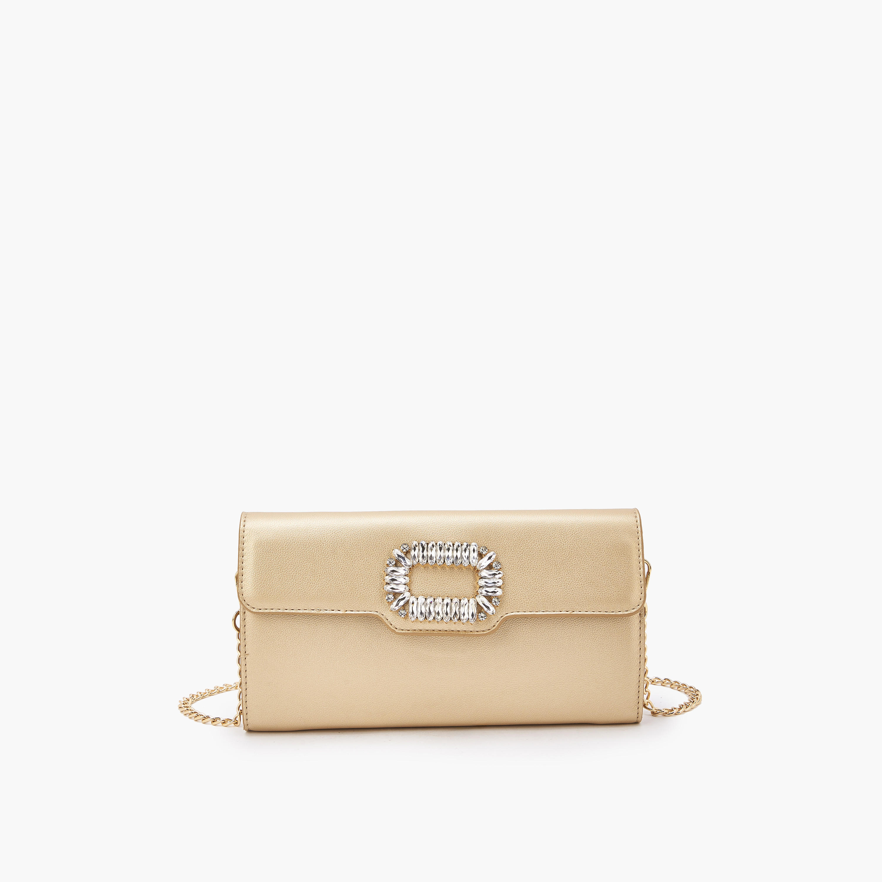 Flora Bella Embellished Clutch with Detachable Chain Strap-women-bagsandwallets-handbags-image-1