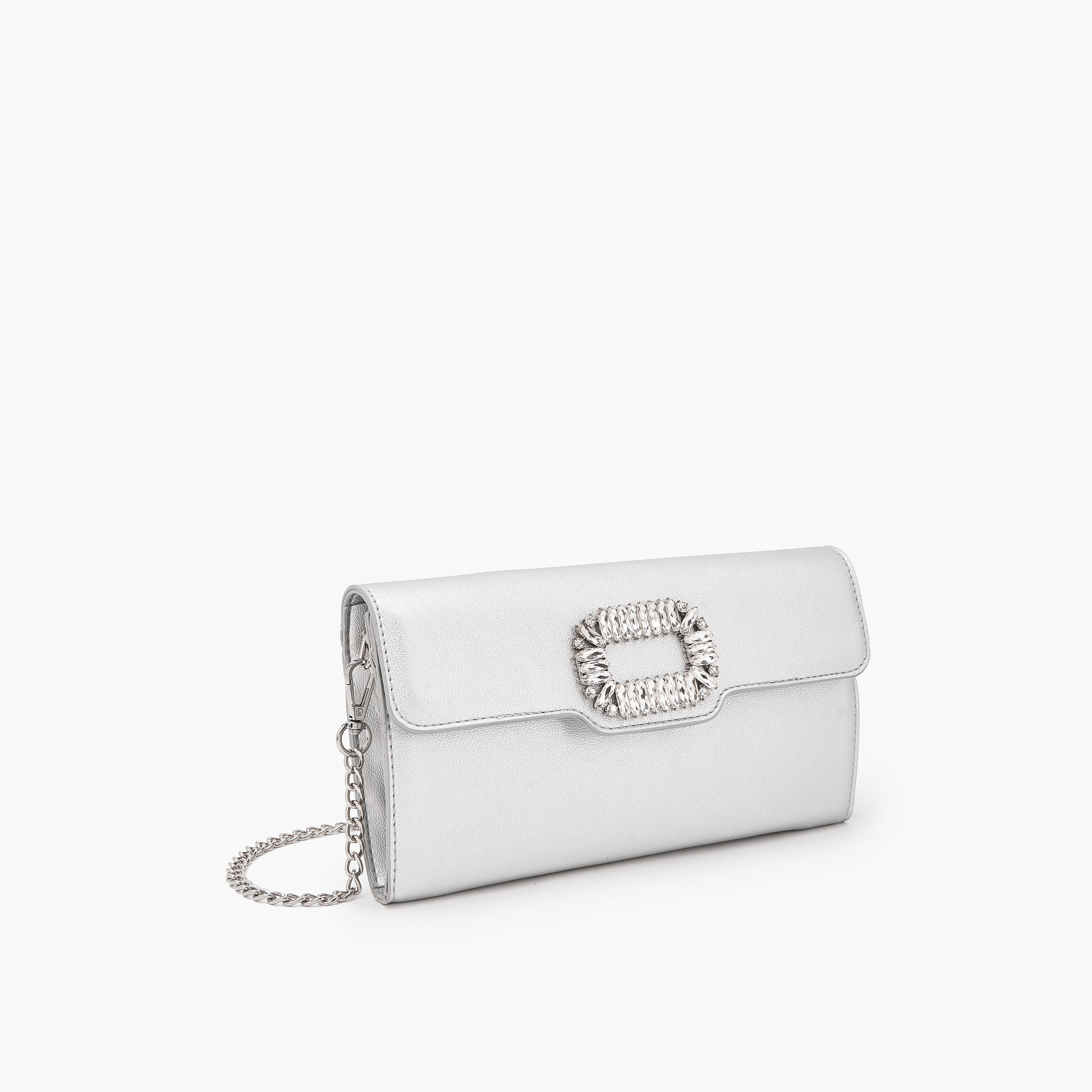 شنطة كلاتش مزينة بحزام سلسلة قابل للفصل من فلورا بيلا-women-bagsandwallets-handbags-image-3