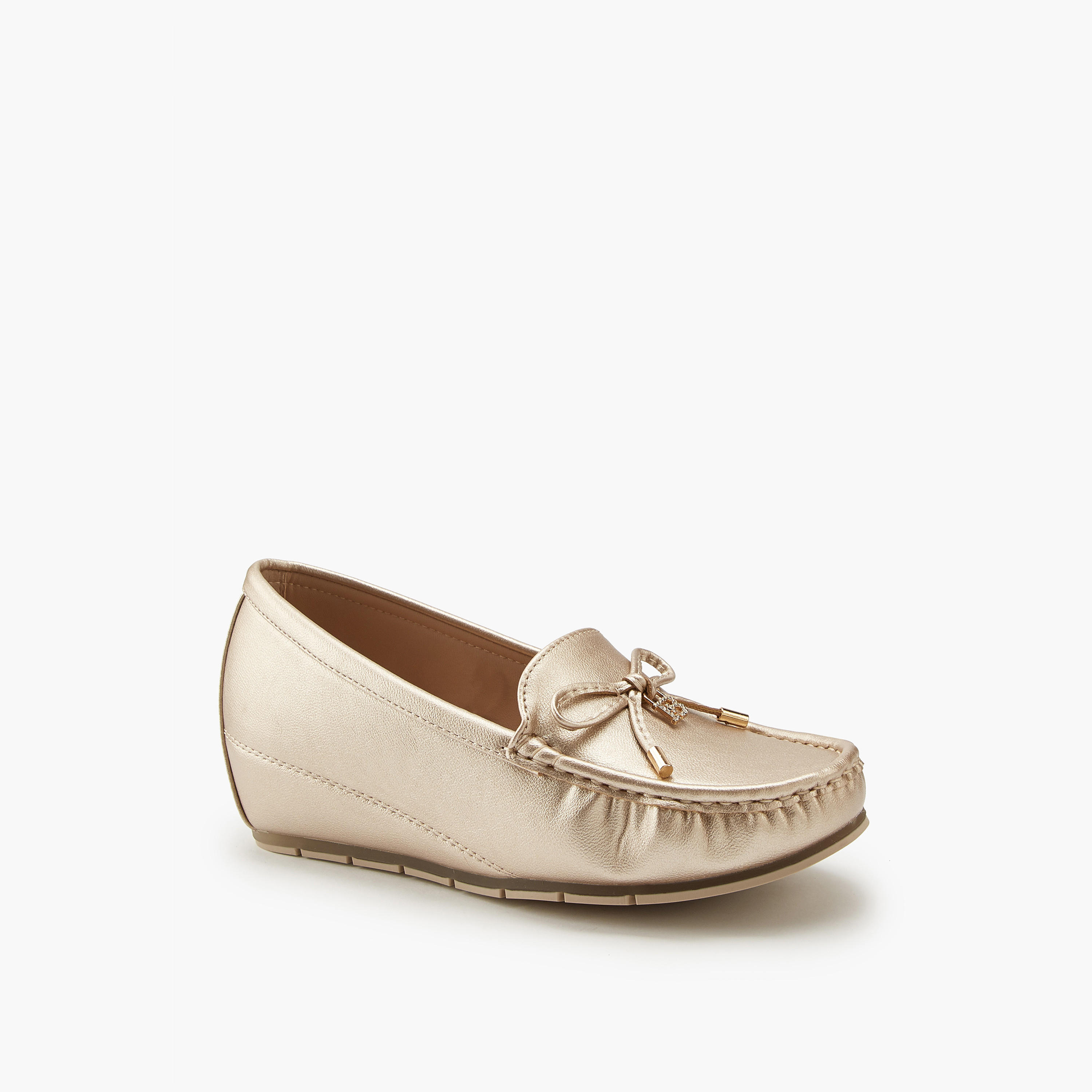 Flora Bella Bow Detail Slip-On Wedge Loafers-women-shoes-loafersandmoccasins-image-3