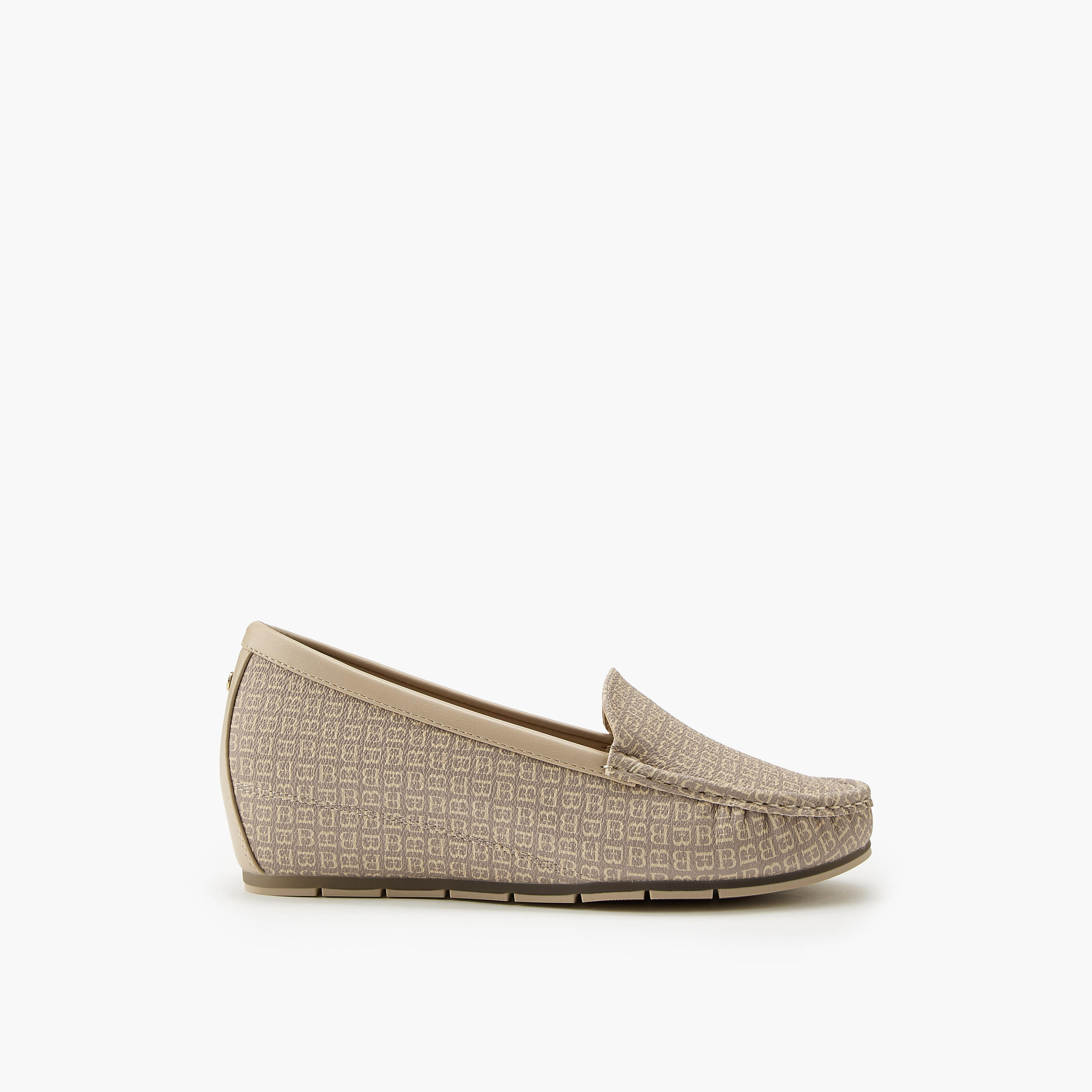 Flora Bella All-Over Monogram Print Slip-On Wedge Loafers-women-shoes-loafersandmoccasins-image-2