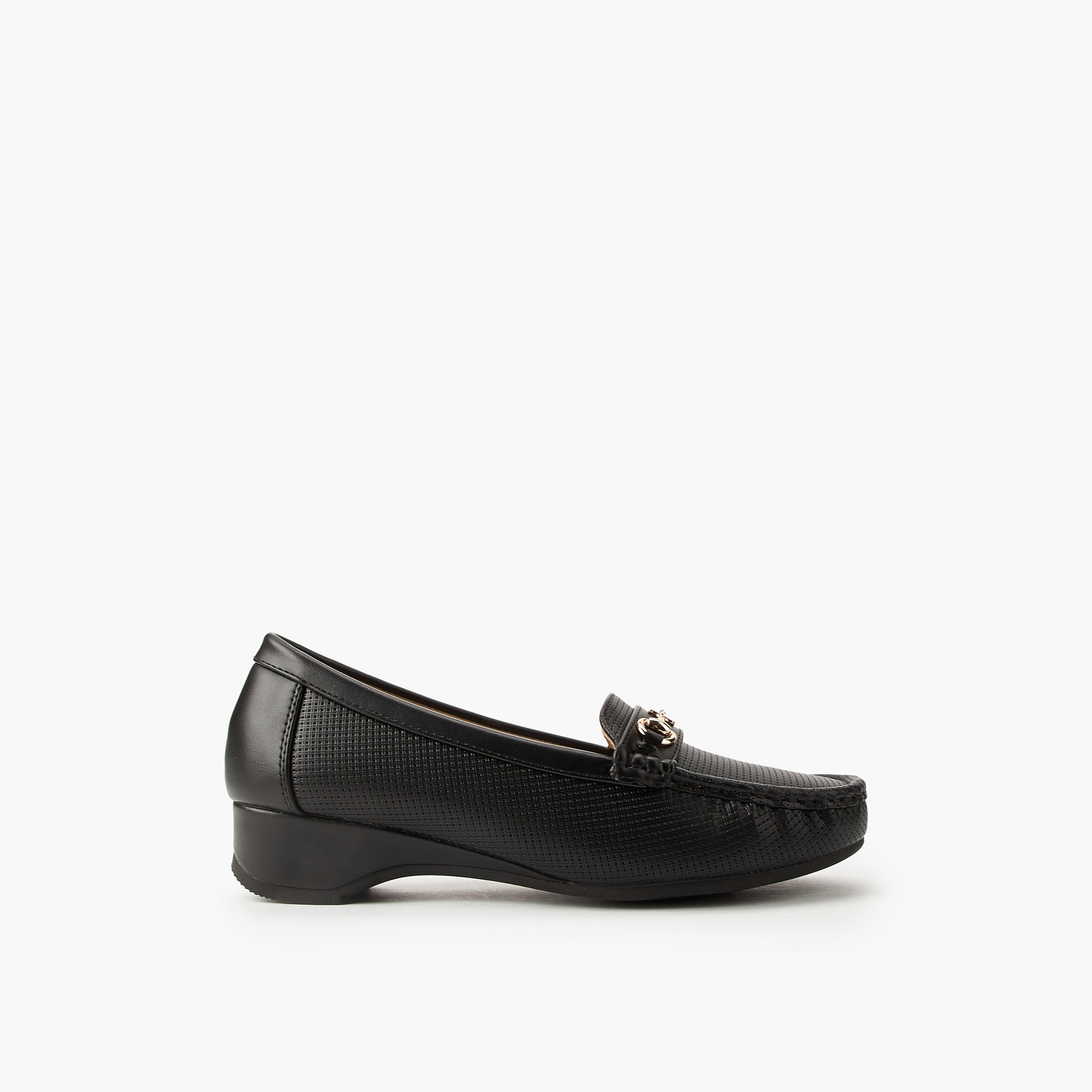 Flora Bella Women Buckle Accent Loafers-women-shoes-sandals-heeled-image-2