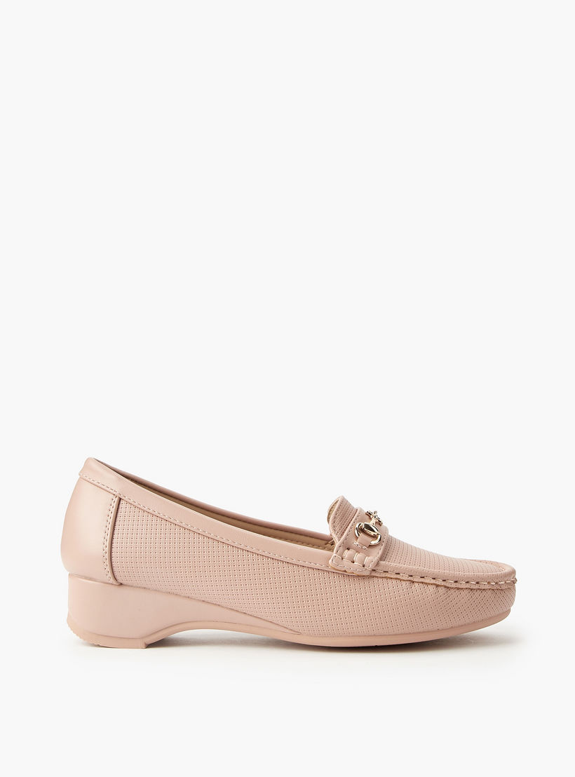 Flora Bella Women Buckle Accent Loafers-women-shoes-sandals-heeled-image-2