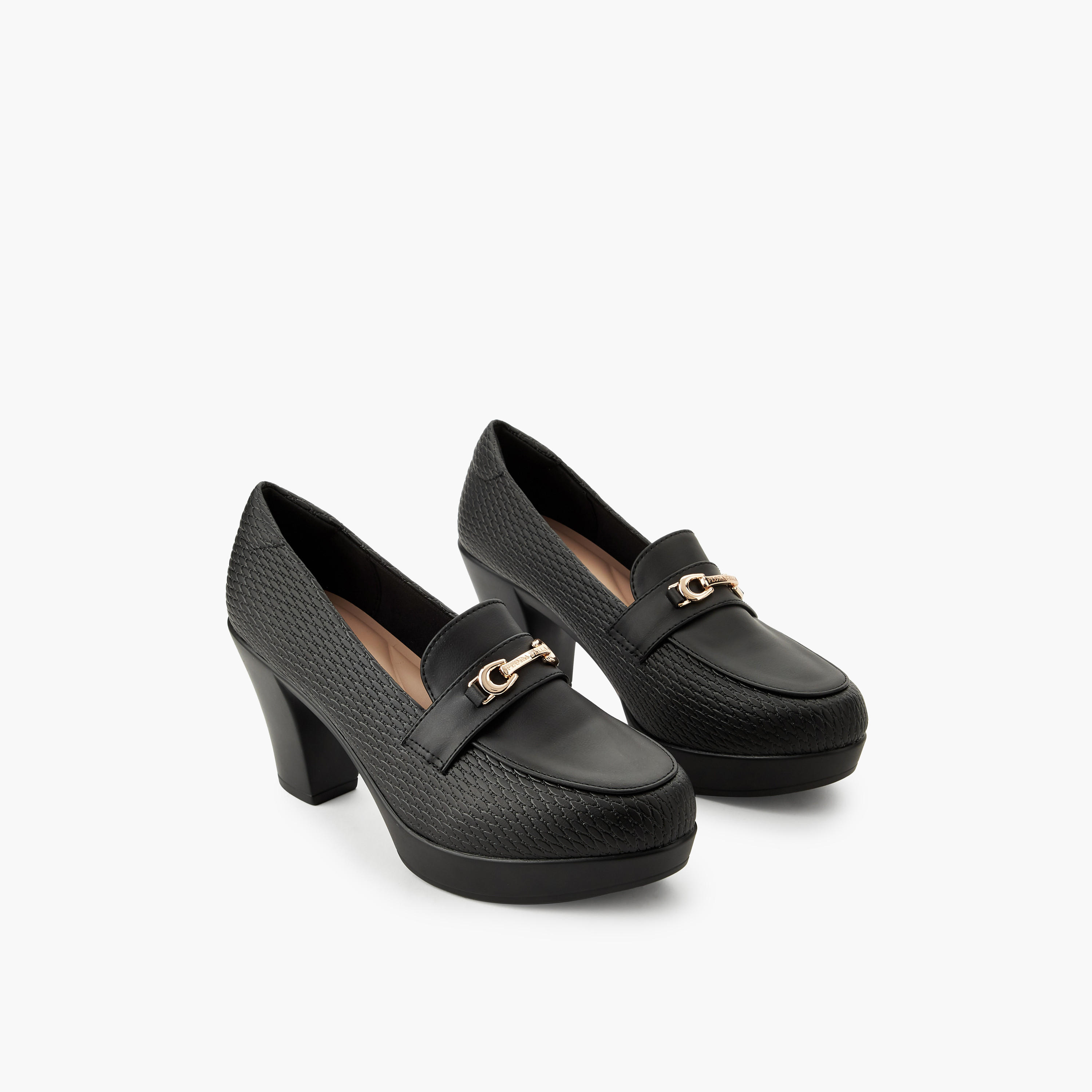 حذاء كلاسيكي بكعب سميك للنساء من فلورا بيلا-women-shoes-heels-image-1