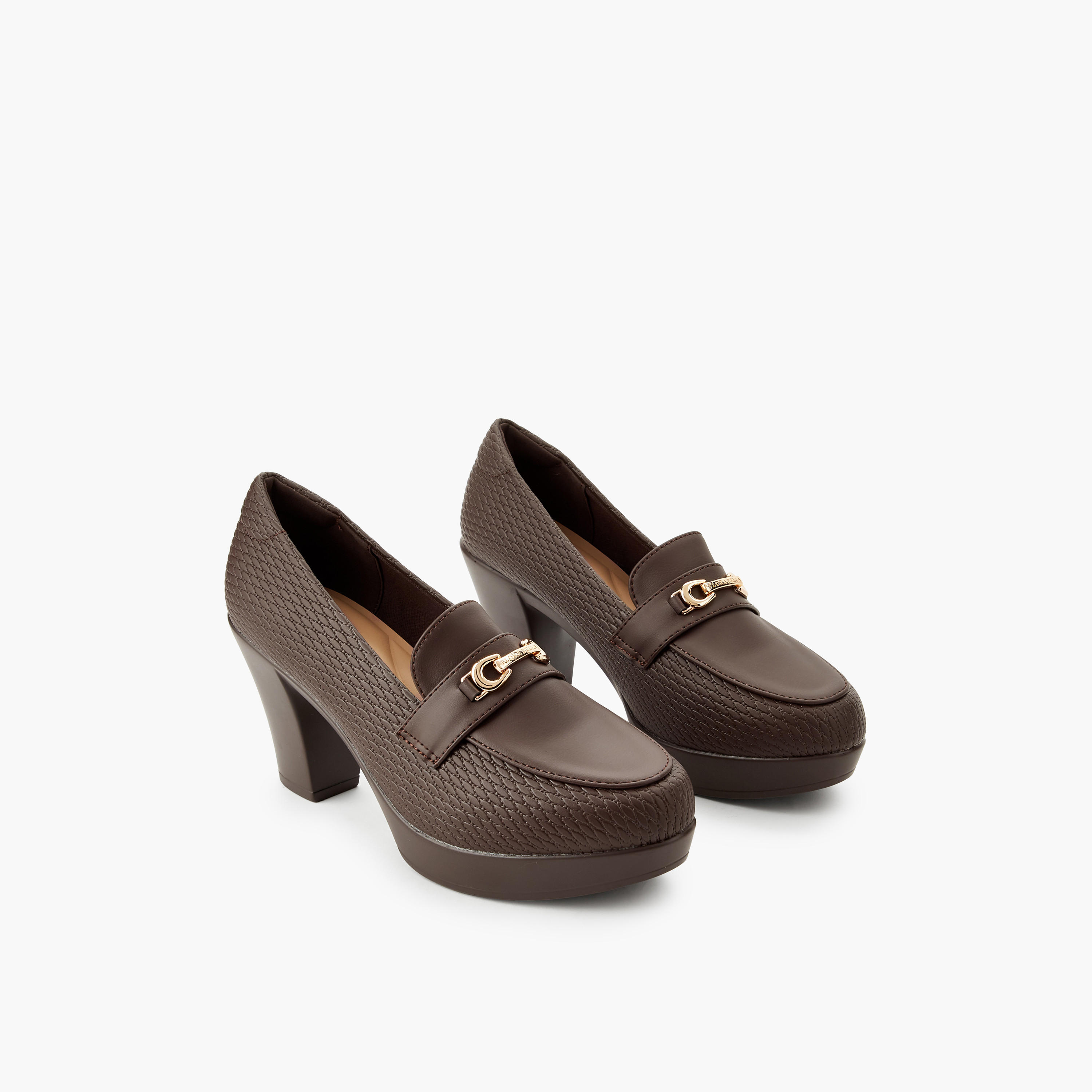 حذاء كلاسيكي بكعب سميك للنساء من فلورا بيلا-women-shoes-heels-image-1