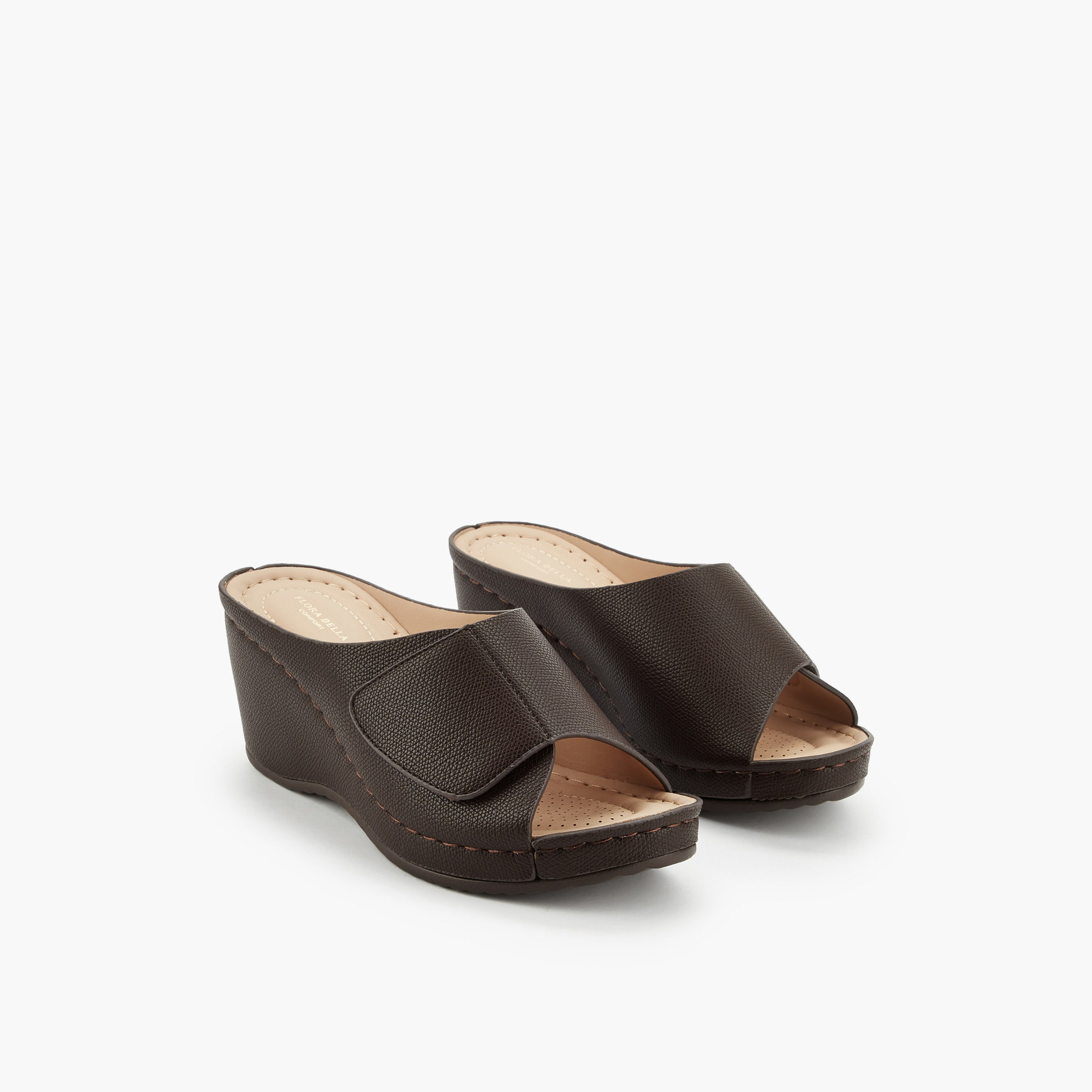صندل ويدج بارز الملمس للنساء من فلورا بيلا-women-shoes-sandals-heeled-image-6