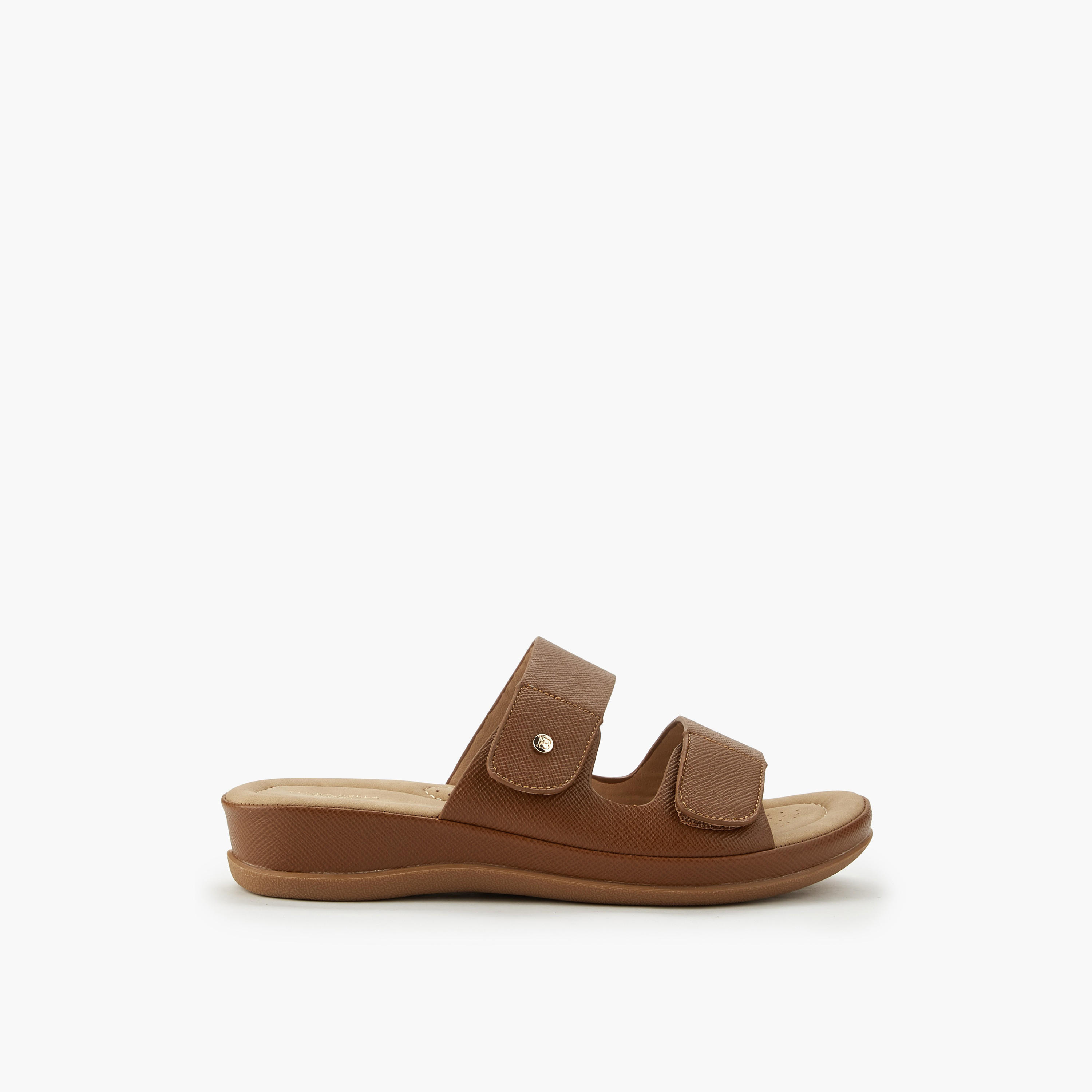 Flora Bella Women Textured Hook and Loop Strap Sandals-women-shoes-flats-sandals-image-3