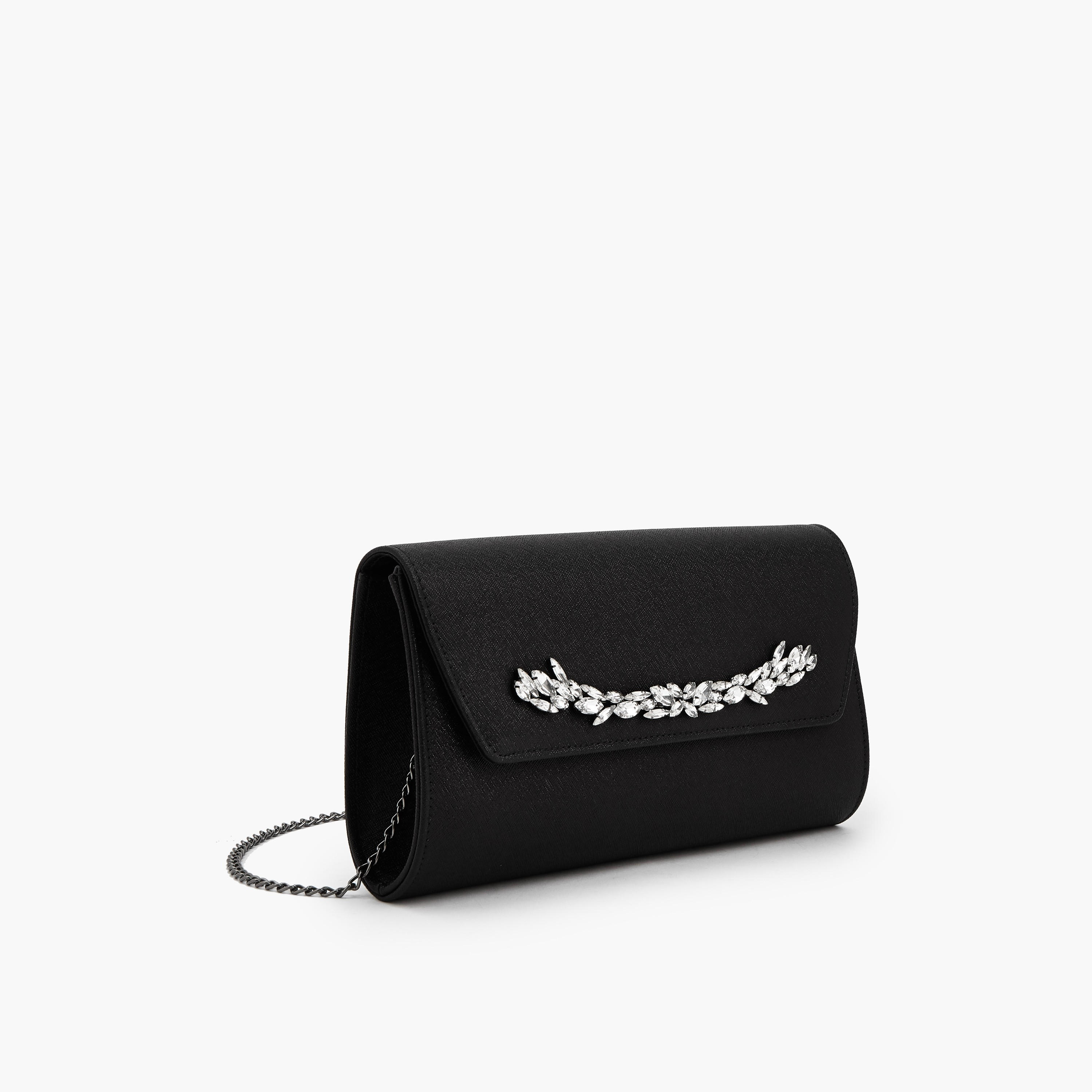 Flora Bella Embellished Clutch with Detachable Chain Strap-women-bagsandwallets-handbags-image-3