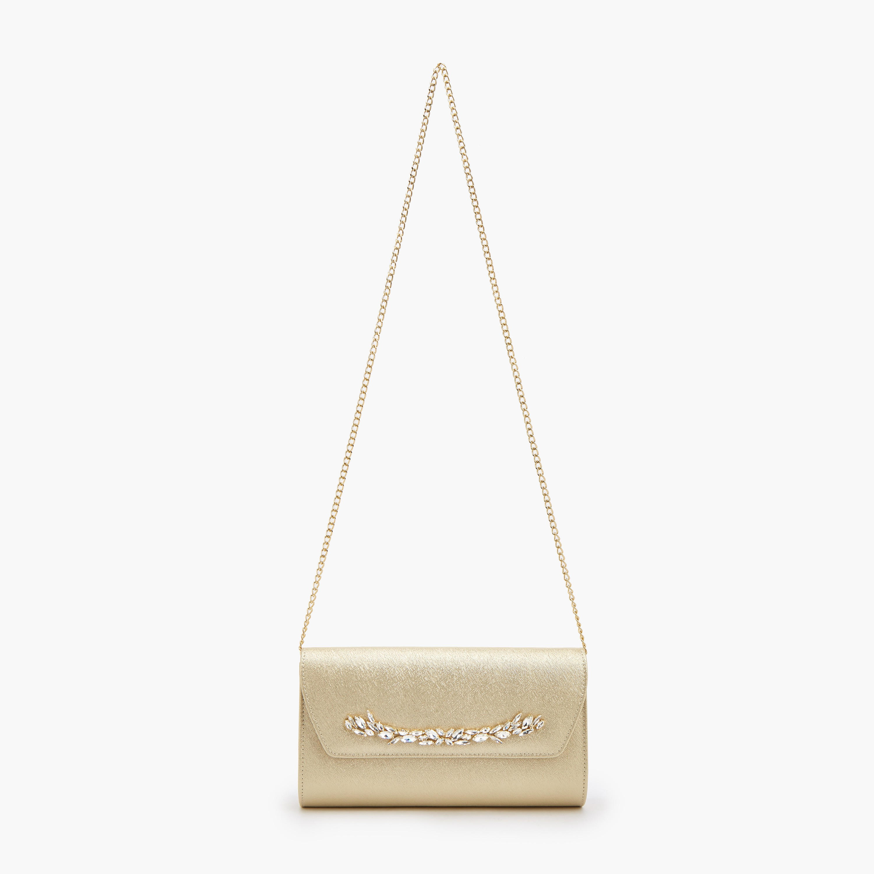 Flora Bella Embellished Clutch with Detachable Chain Strap-women-bagsandwallets-handbags-image-2