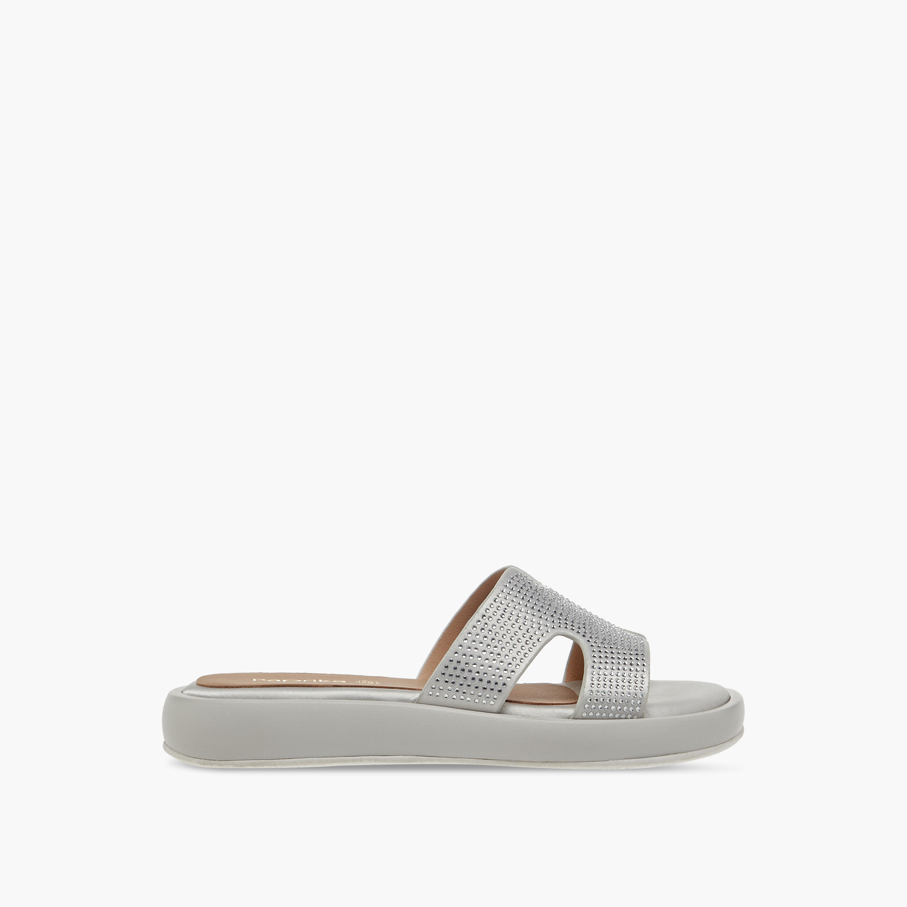Paprika Embellished Slip-On Comfort Sandals-women-shoes-flats-sandals-image-3