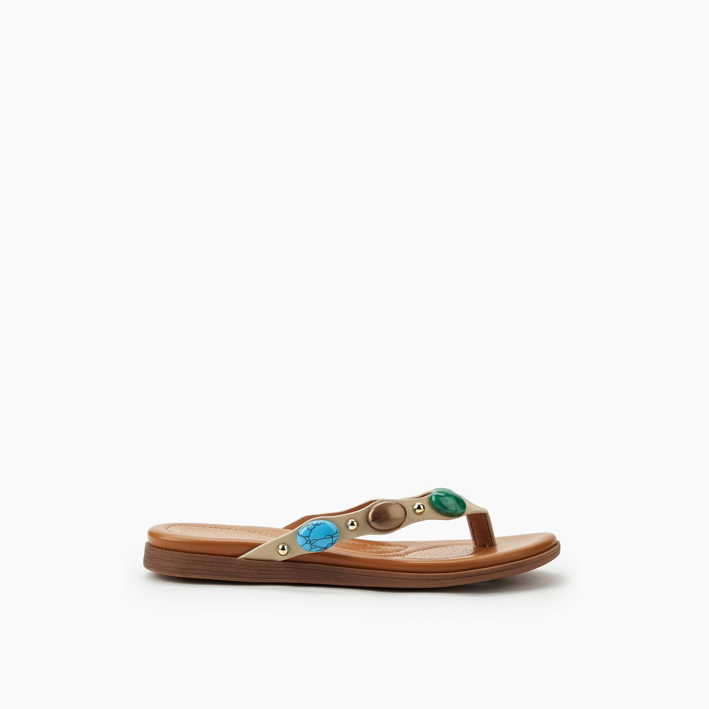 Le Confort Women Slip-On Sandals-women-shoes-flats-sandals-image-2