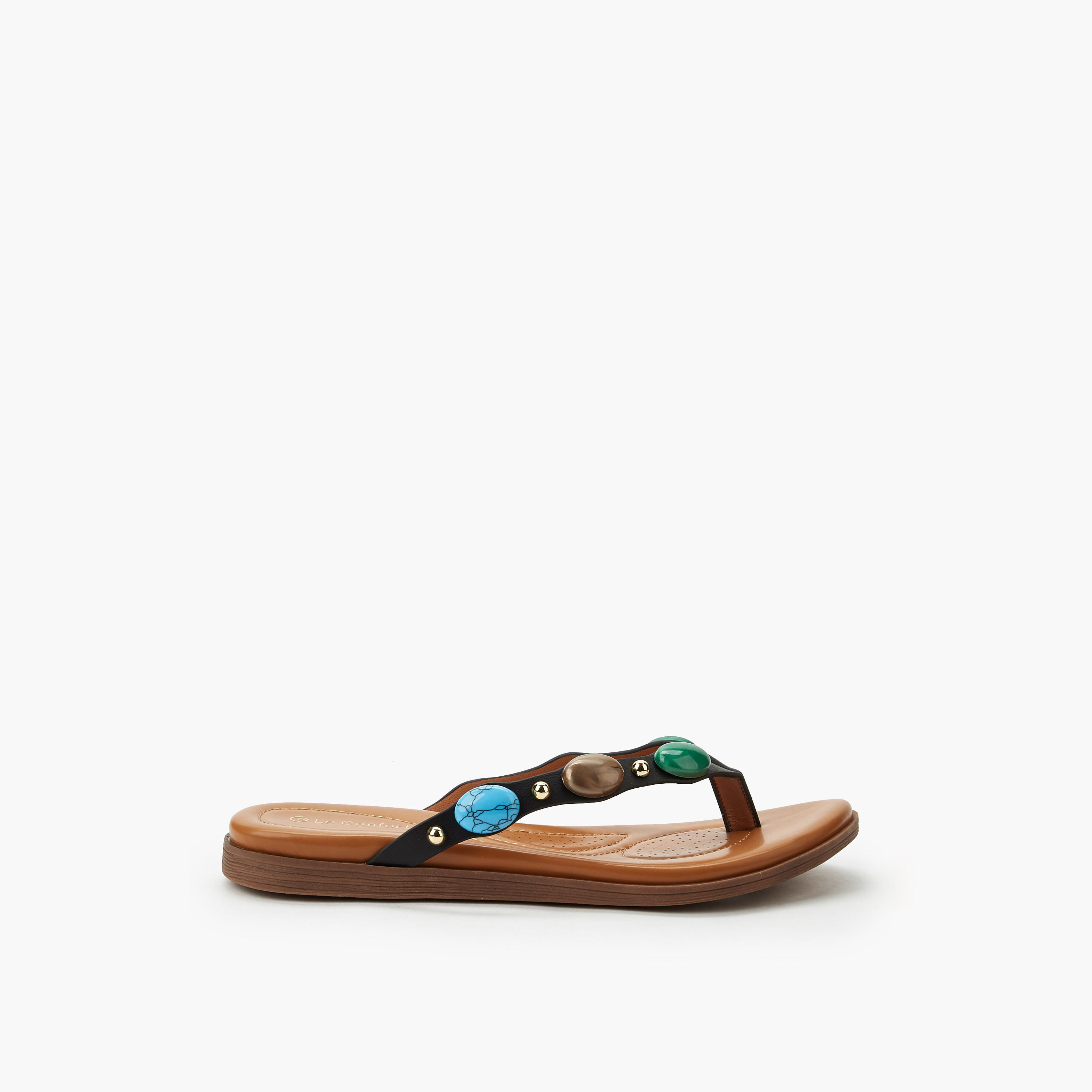 Le Confort Women Slip-On Sandals-women-shoes-flats-sandals-image-3