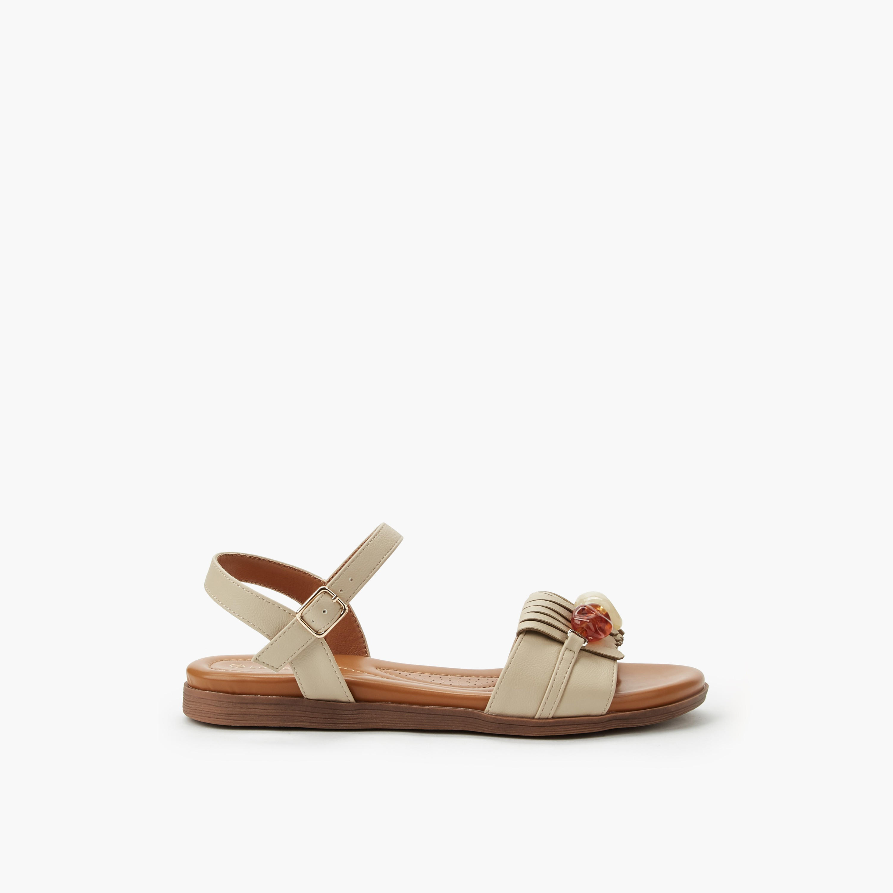 Le Confort Women Buckle Closure Sandals-women-shoes-flats-sandals-image-3