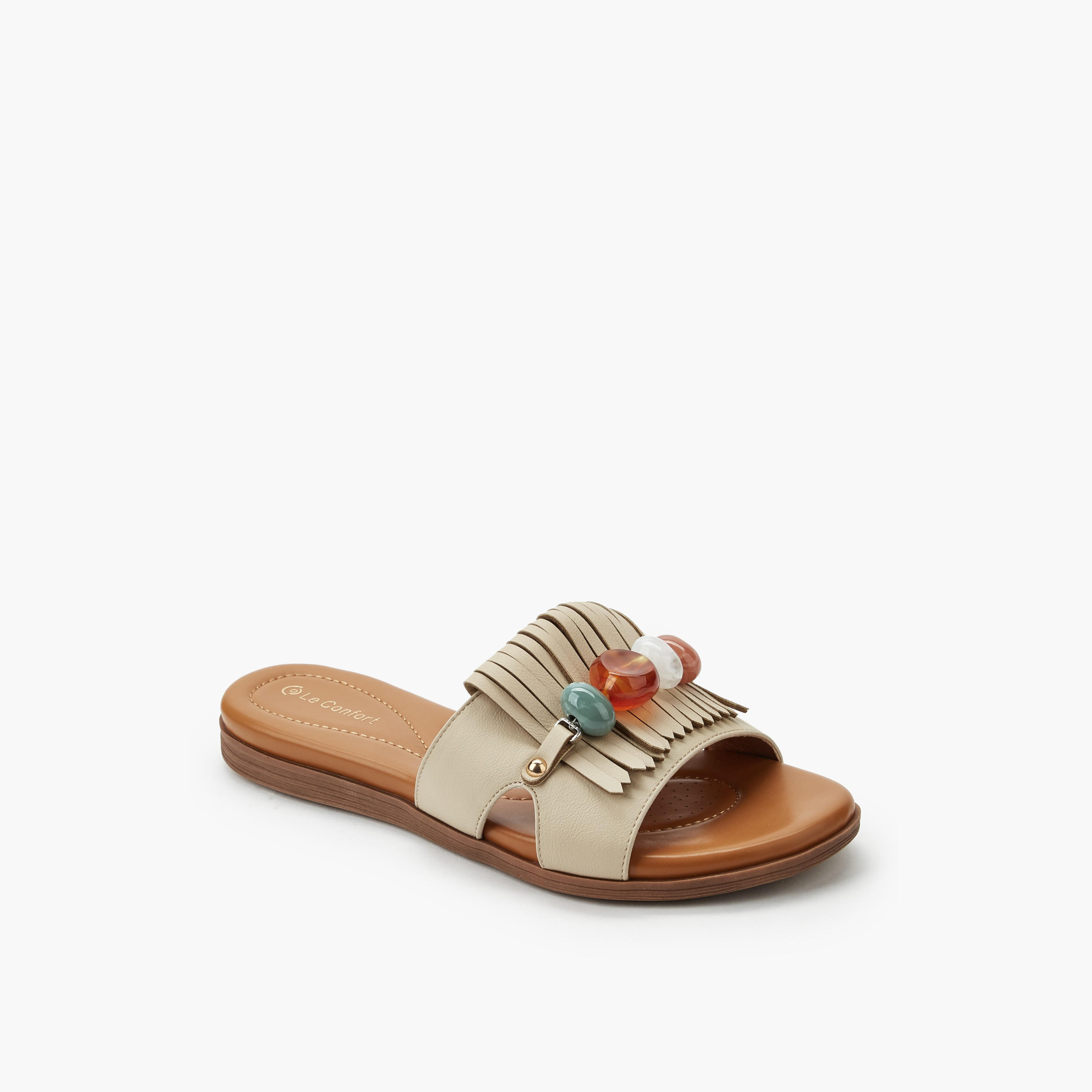 Le Confort Women Slip-On Sandals-women-shoes-flats-sandals-image-3