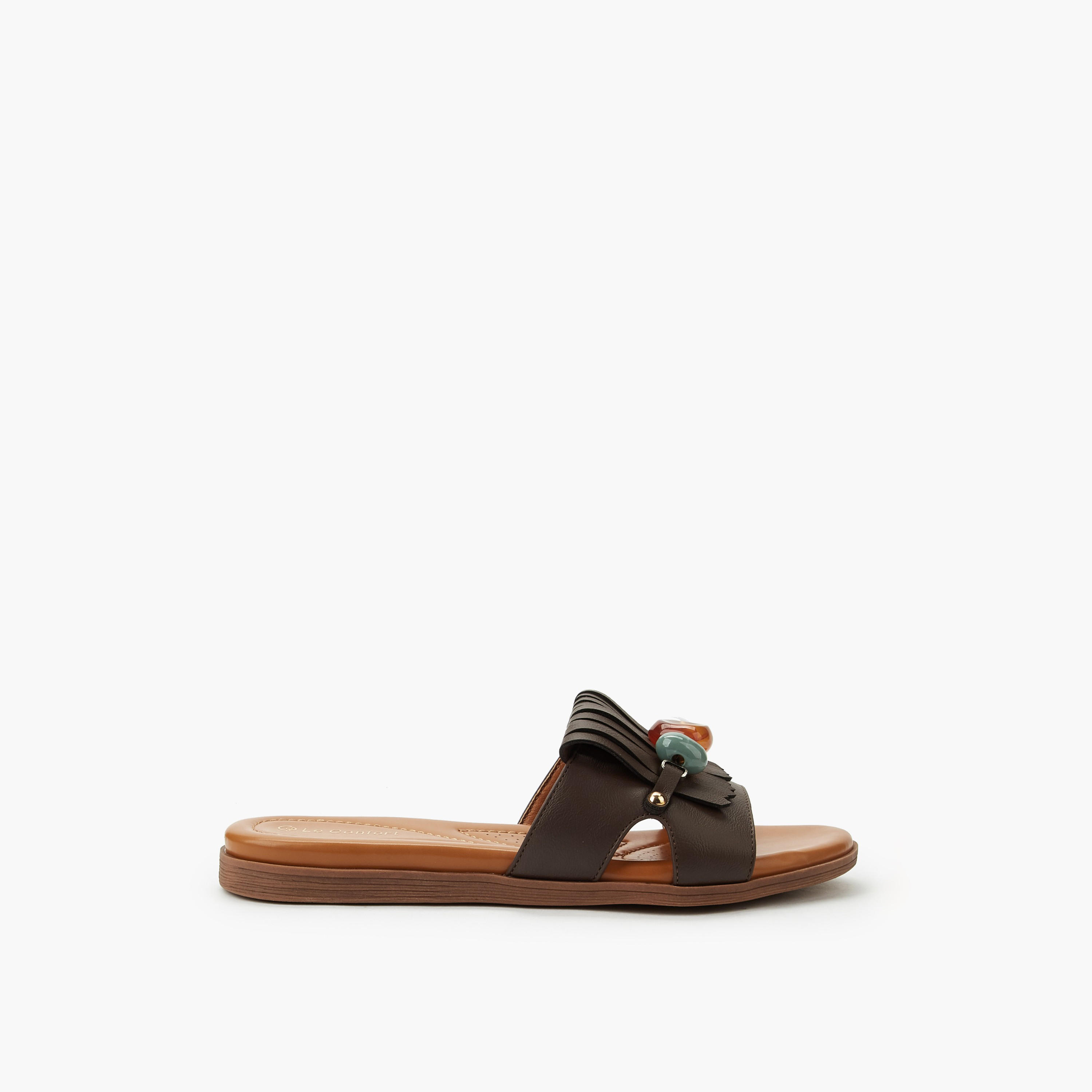 Le Confort Women Slip-On Sandals-women-shoes-flats-sandals-image-2