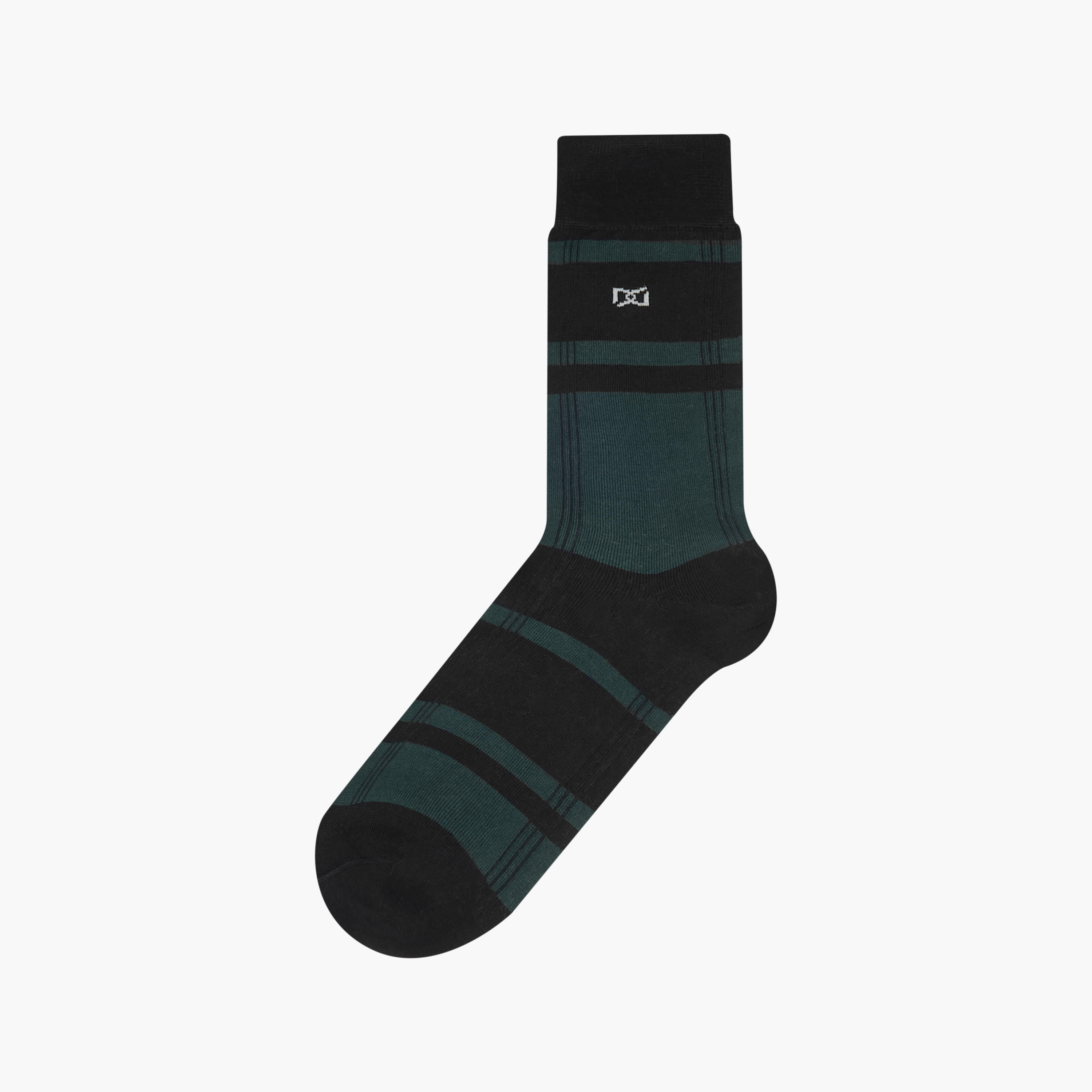 Duchini Striped Crew Length Non Terry Socks - Set of 3-men-socks-image-2