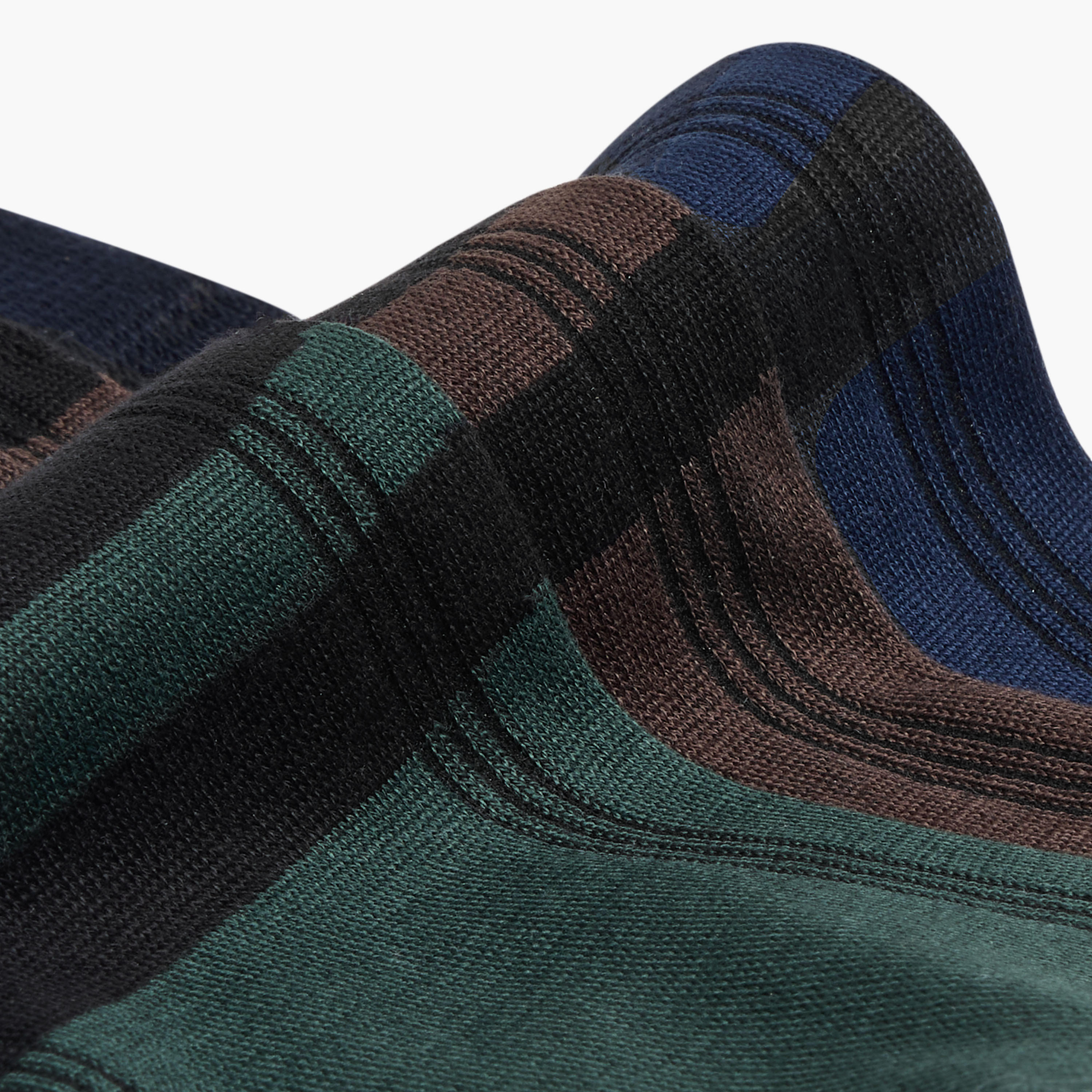 Duchini Striped Crew Length Non Terry Socks - Set of 3-men-socks-image-4