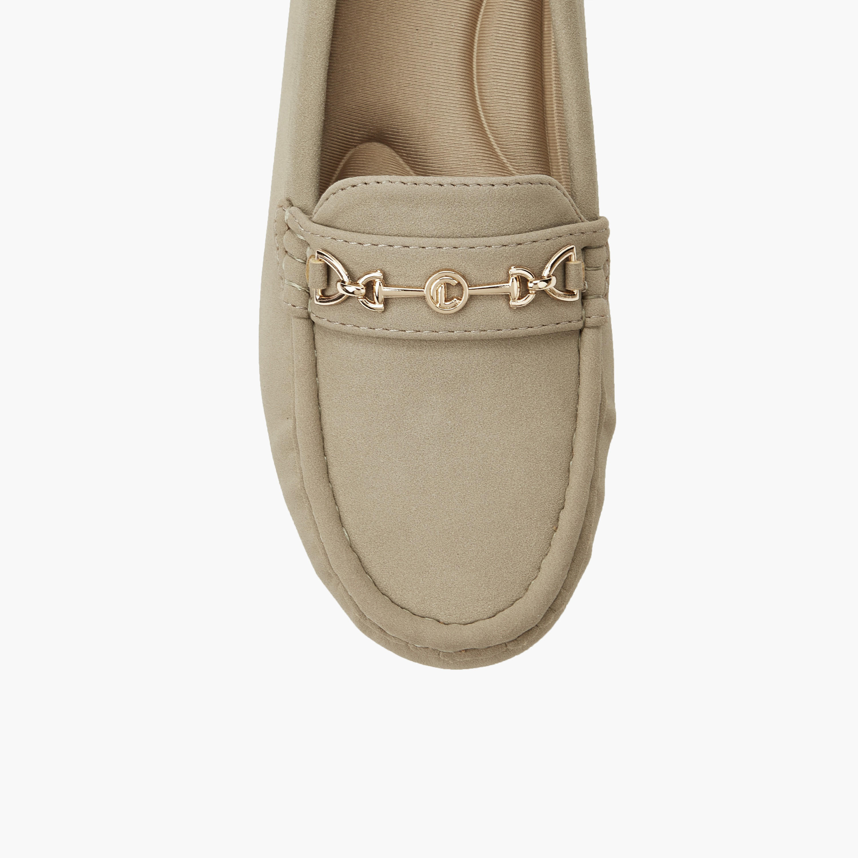 Le Confort Women Metal Accent Loafers-women-shoes-sandals-heeled-image-5