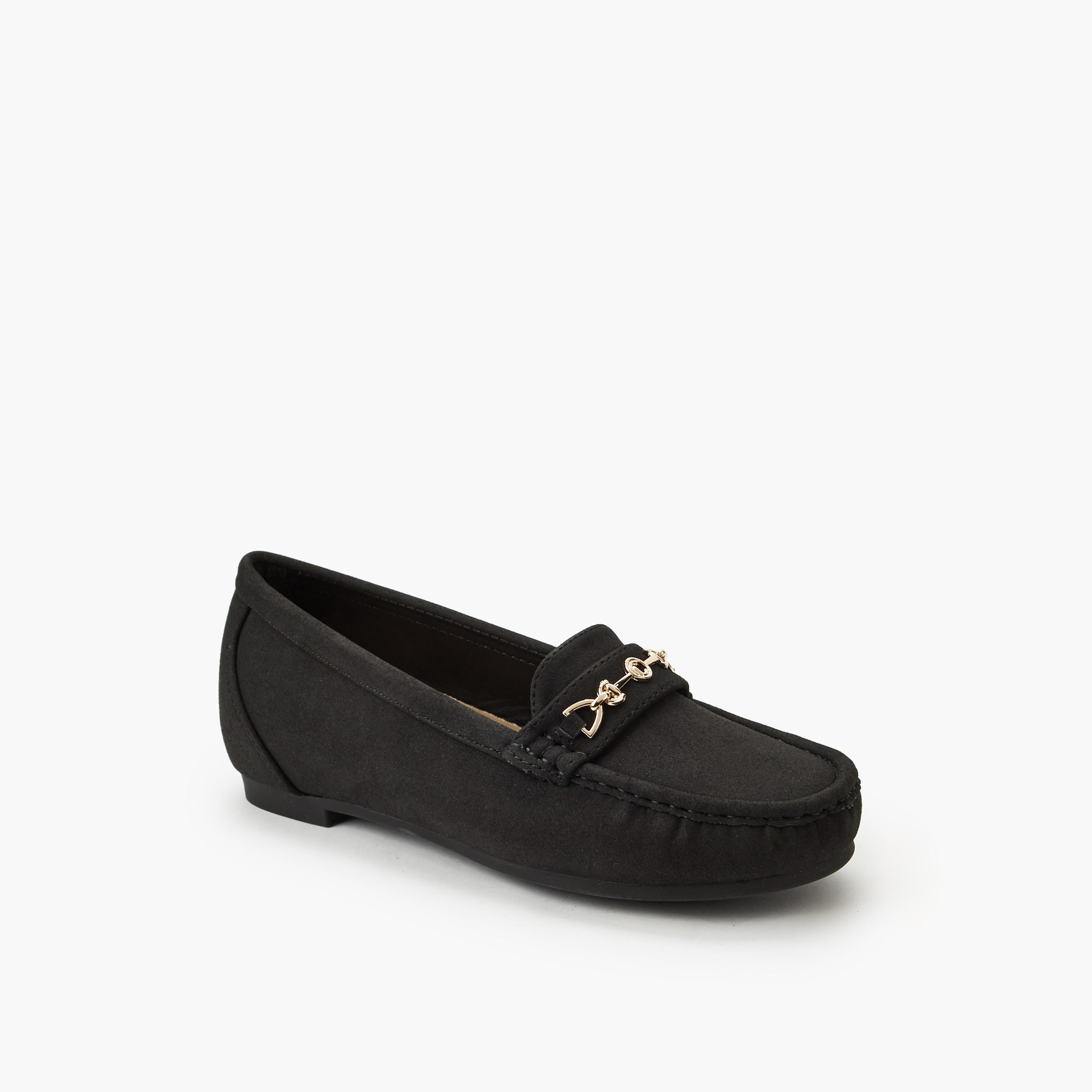 Le Confort Women Metal Accent Loafers-women-shoes-sandals-heeled-image-2