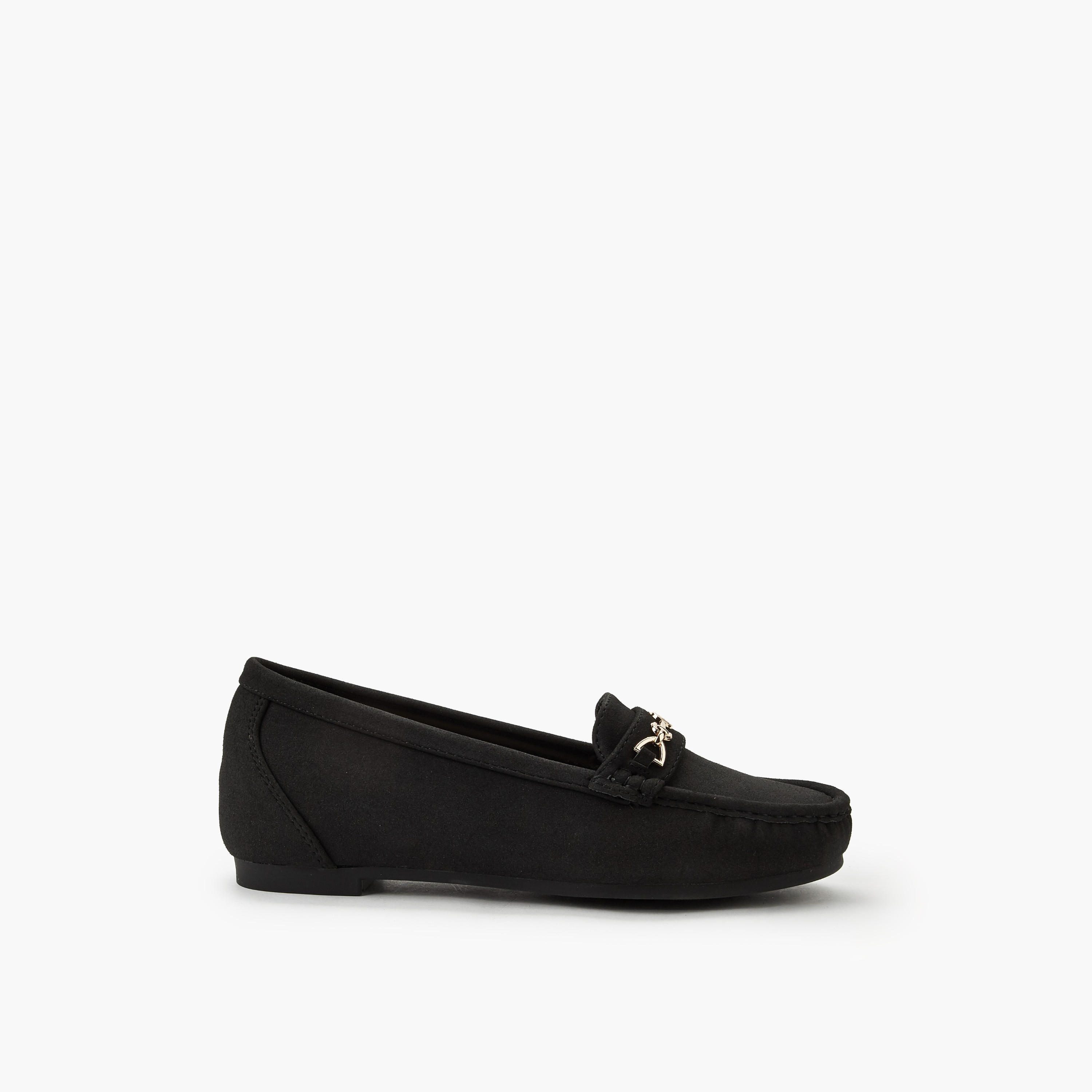 Le Confort Women Metal Accent Loafers-women-shoes-sandals-heeled-image-3