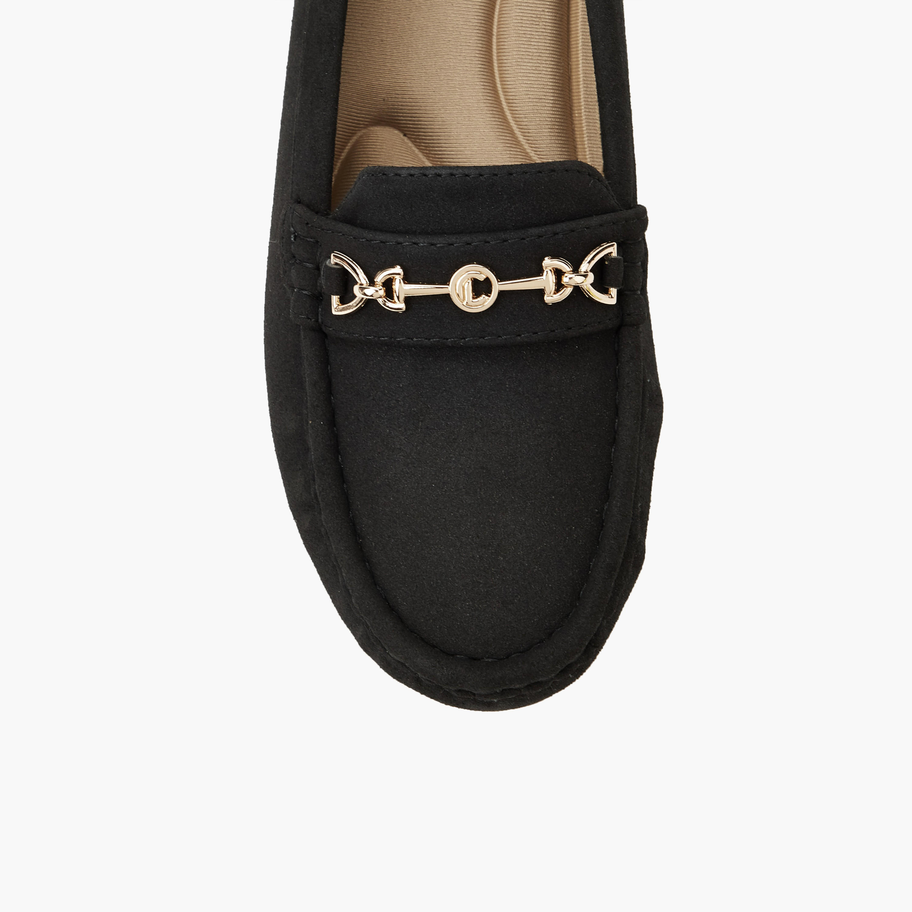 Le Confort Women Metal Accent Loafers-women-shoes-sandals-heeled-image-5