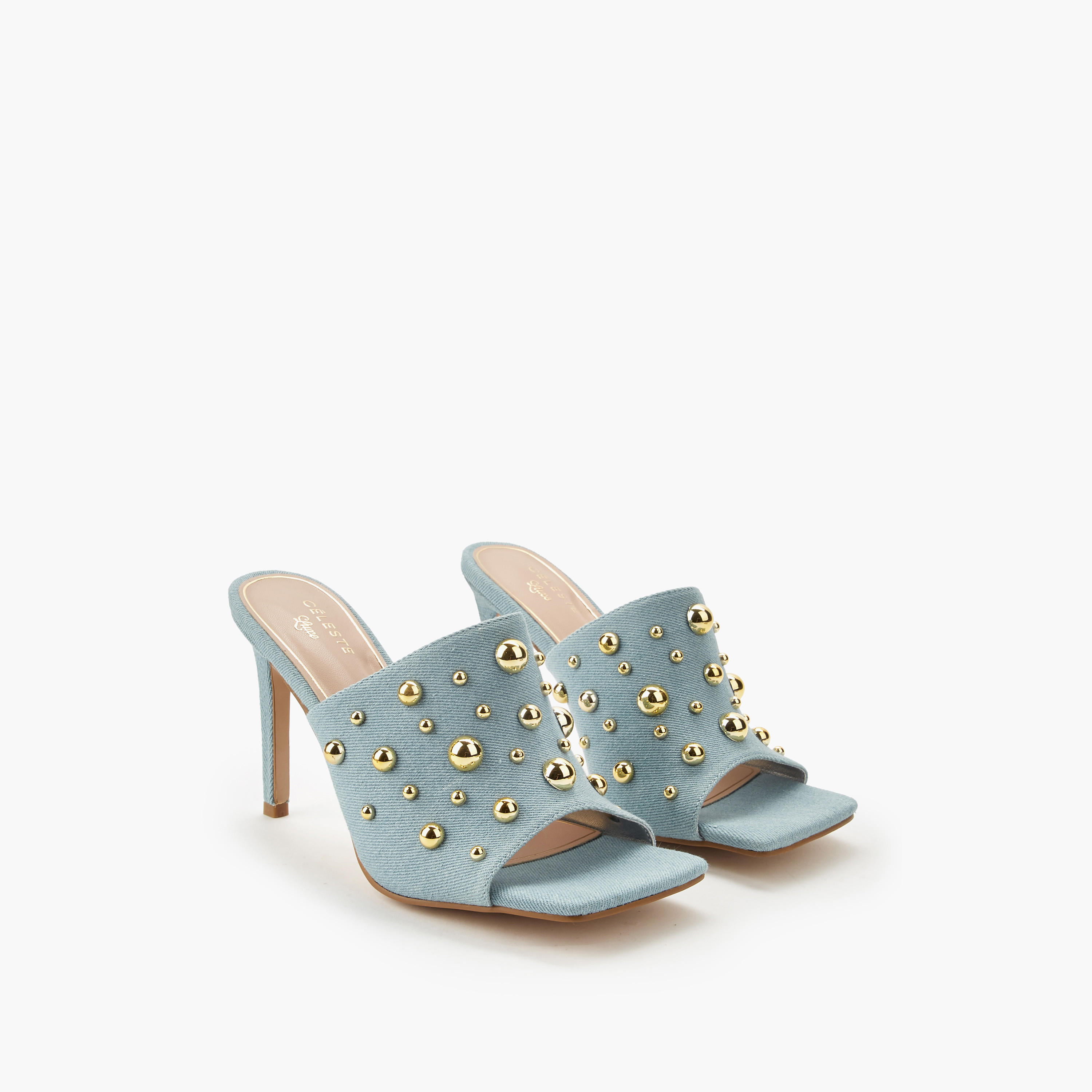 Celeste Women Studded Stiletto Heel Sandals-women-shoes-sandals-heeled-image-1