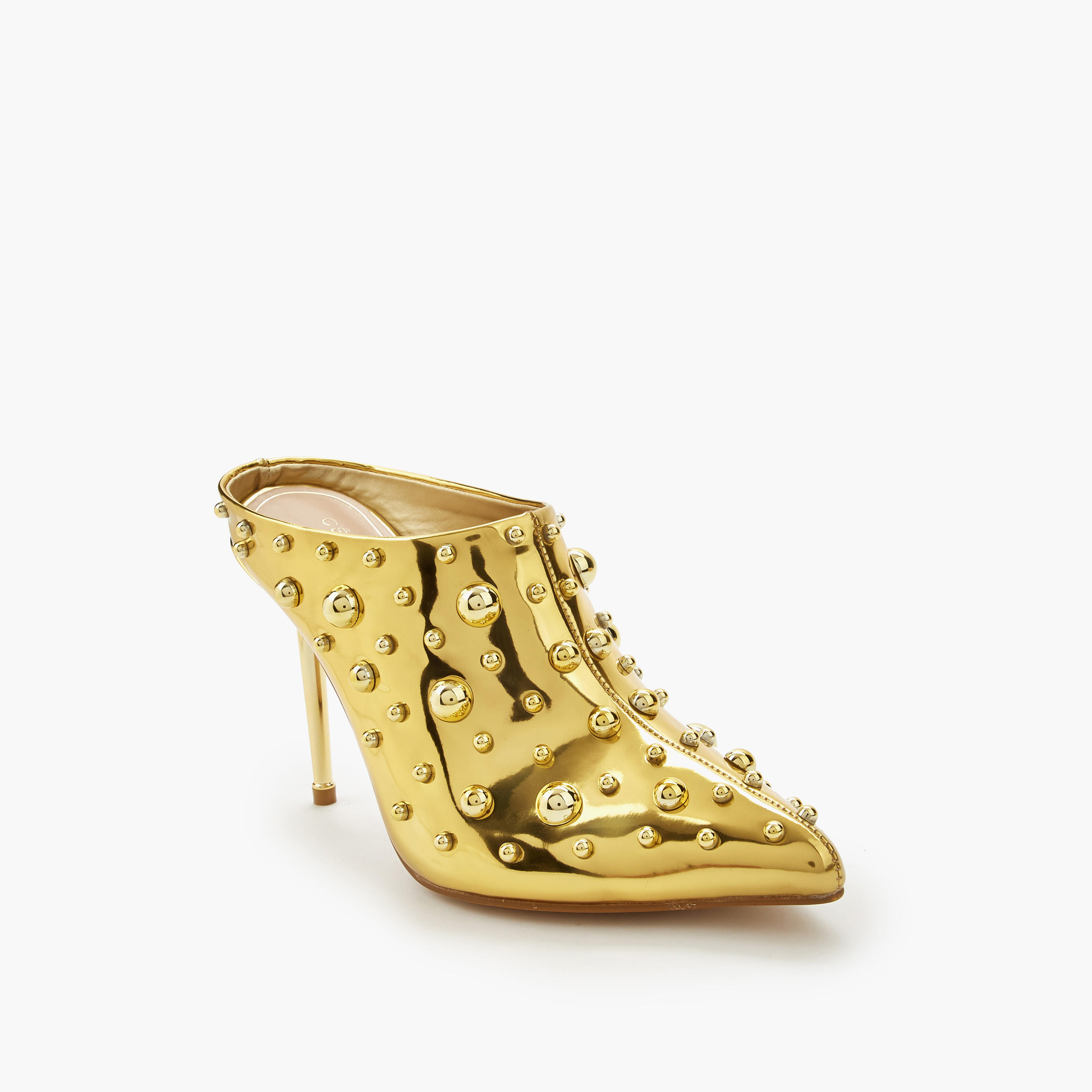 Celeste Women Studded Stiletto Heel Mules-women-shoes-heels-image-3