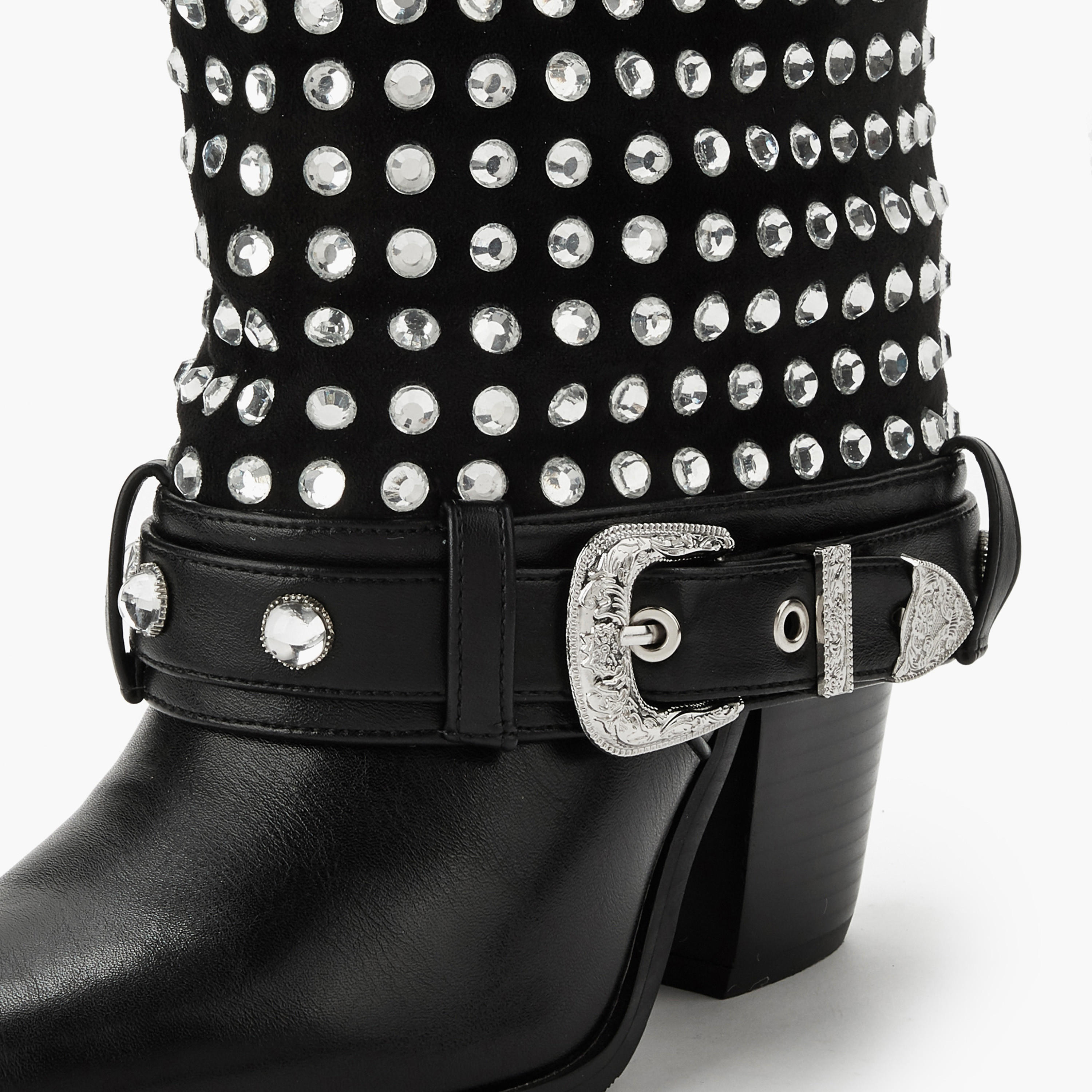 بوت شافت عالي مزين بكعب سميك للنساء من سيليست-women-shoes-boots-image-4