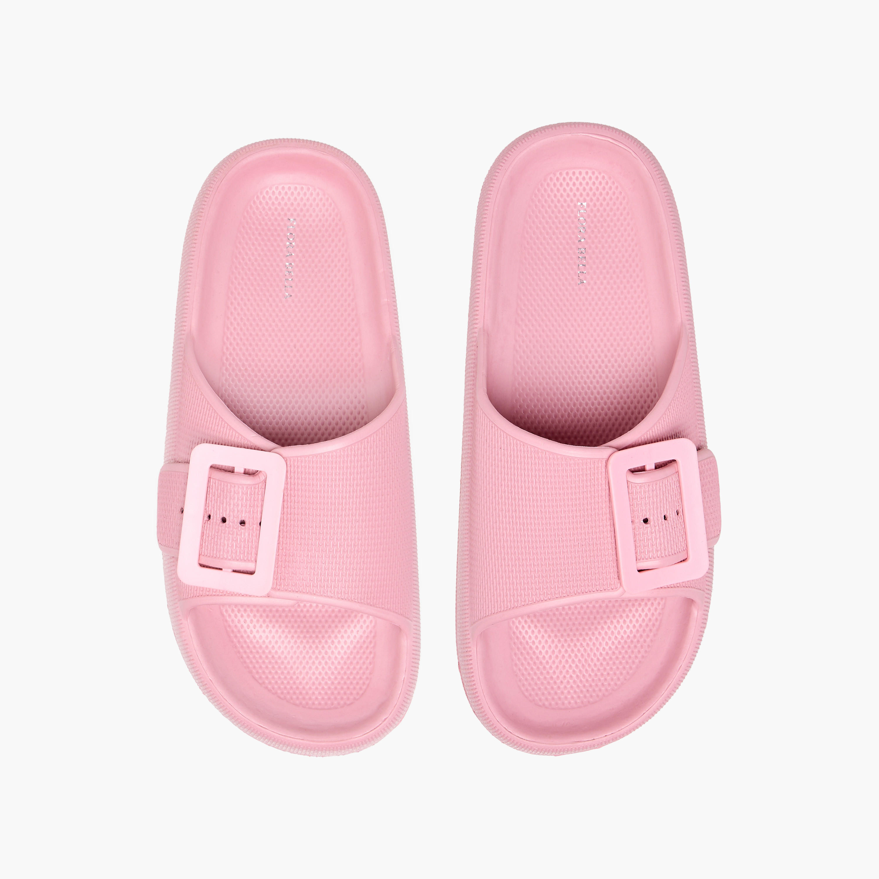 Flora Bella Buckle Accent Slides-women-shoes-flipflopsandslides-image-1