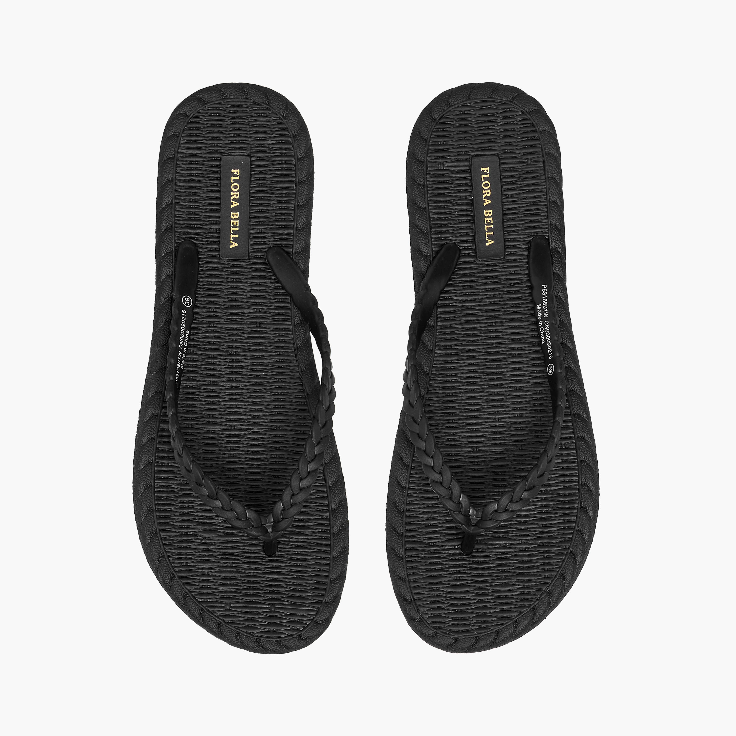 Flora Bella Textured Thong Slippers-women-shoes-flipflopsandslides-image-1