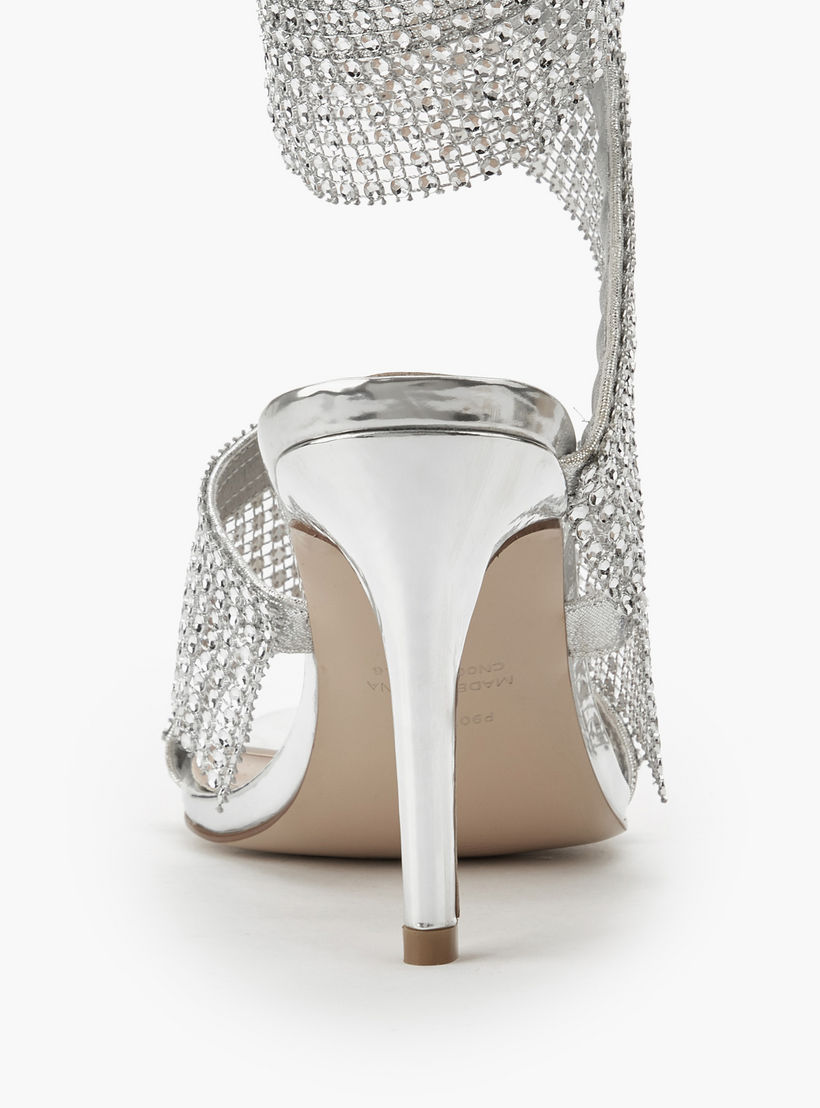 صندل بتفاصيل أحزمة مرصّعة للنساء من سيليست-women-shoes-sandals-heeled-image-4