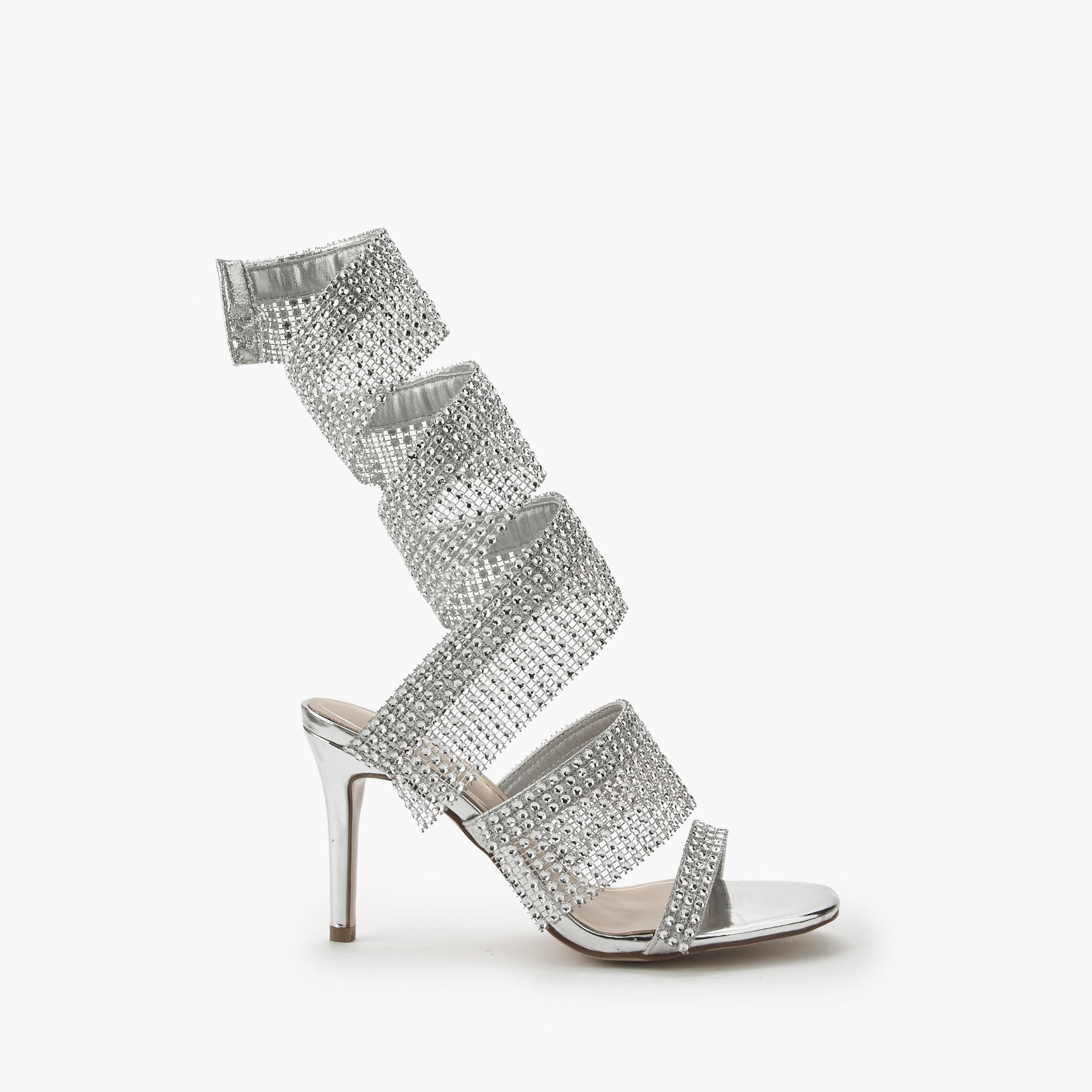 صندل بتفاصيل أحزمة مرصّعة للنساء من سيليست-women-shoes-sandals-heeled-image-6