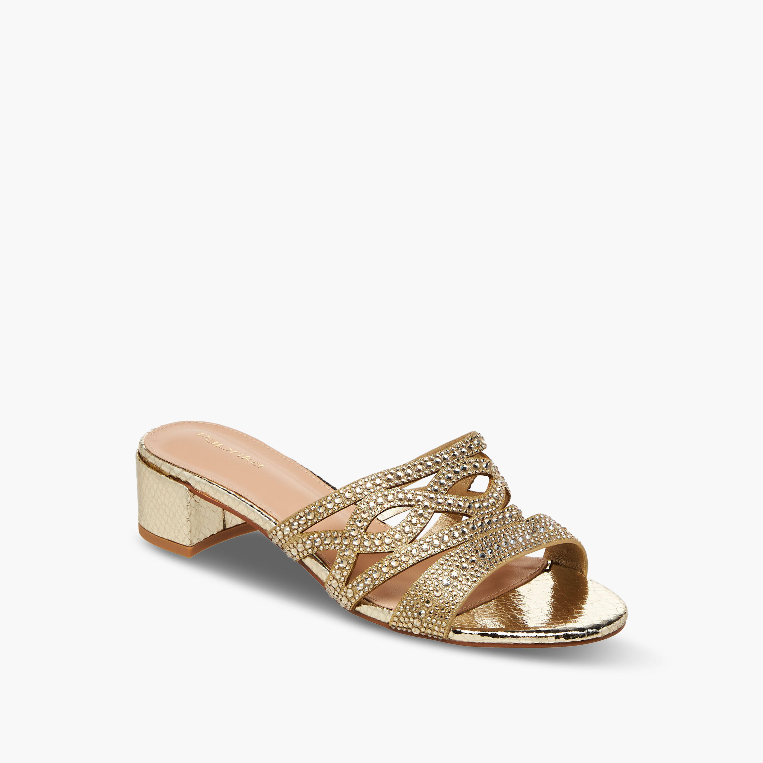 Paprika Women Embellished Slip-On Block Heel Sandals-women-shoes-sandals-heeled-image-2