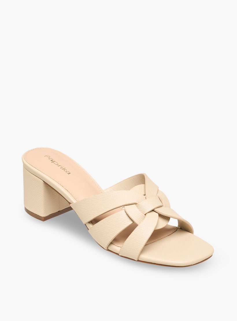 صندل بارز الملمس بكعب سميك للنساء من بابريكا-women-shoes-sandals-heeled-image-2