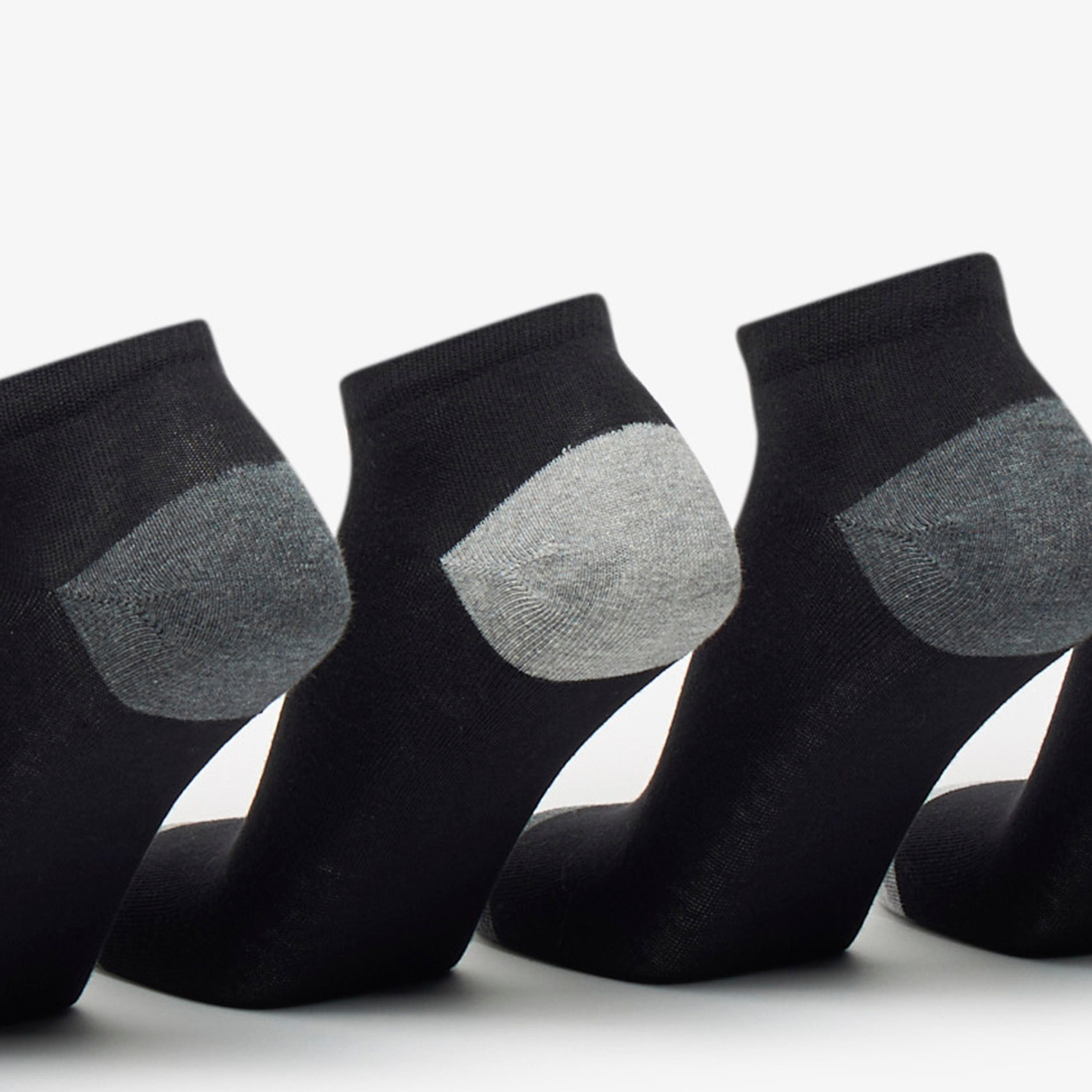 Duchini Solid Ankle Length Socks - Set of 5-men-socks-image-2