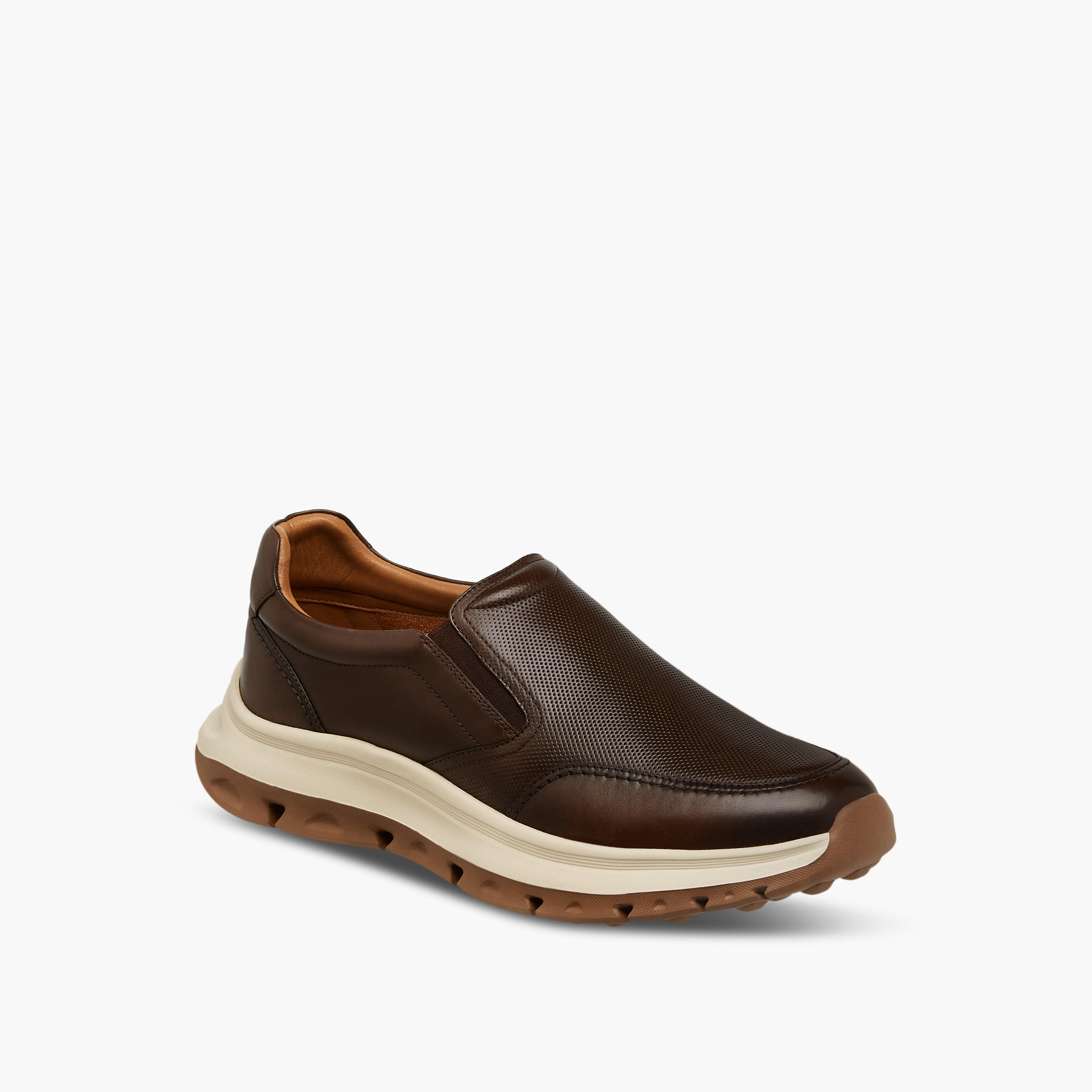 Duchini Men Textured Slip-On Leather Loafers-men-shoes-loafersandmoccasins-image-2