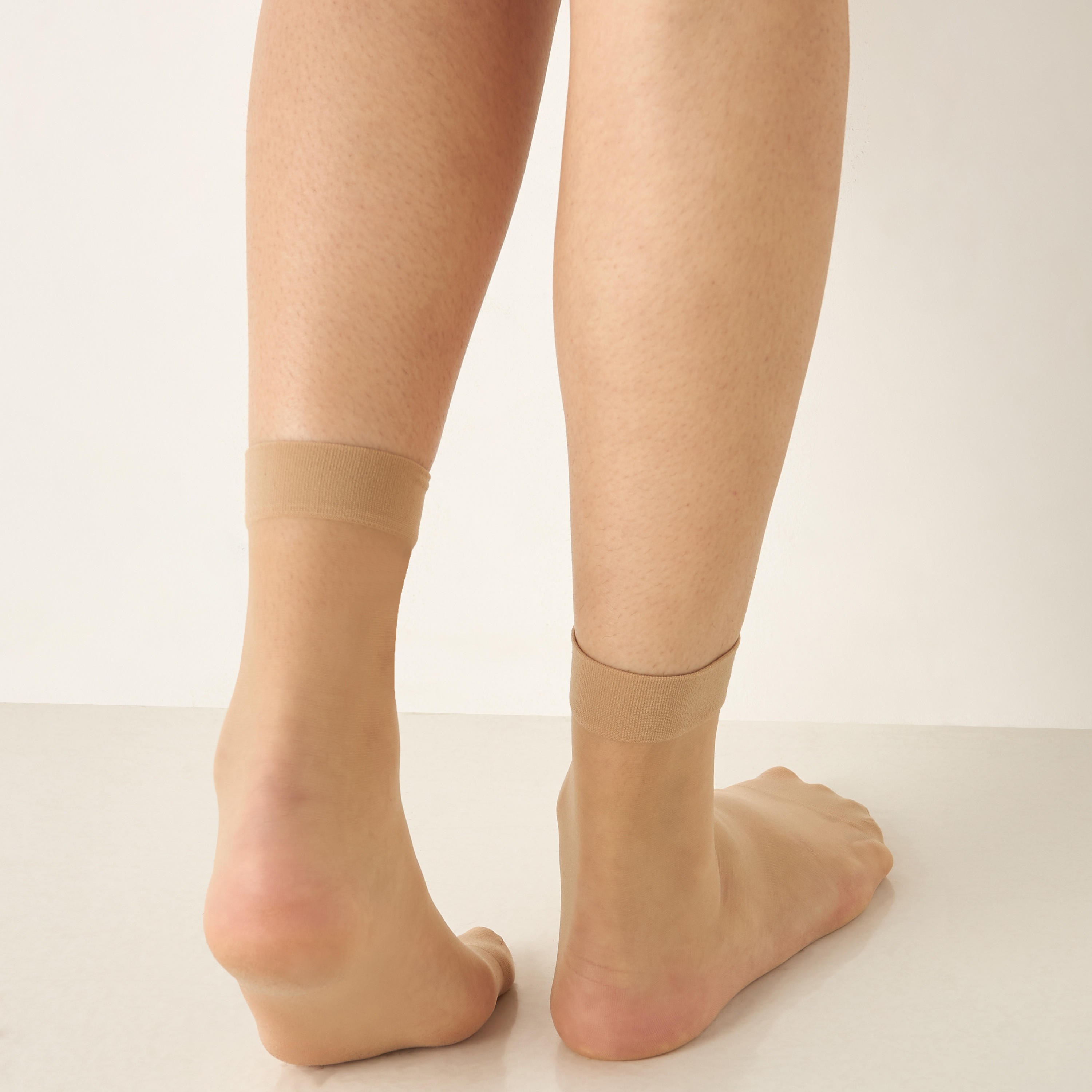 Celeste Solid Crew Length Socks with Elasticated Hem-women-socksandstockings-image-4