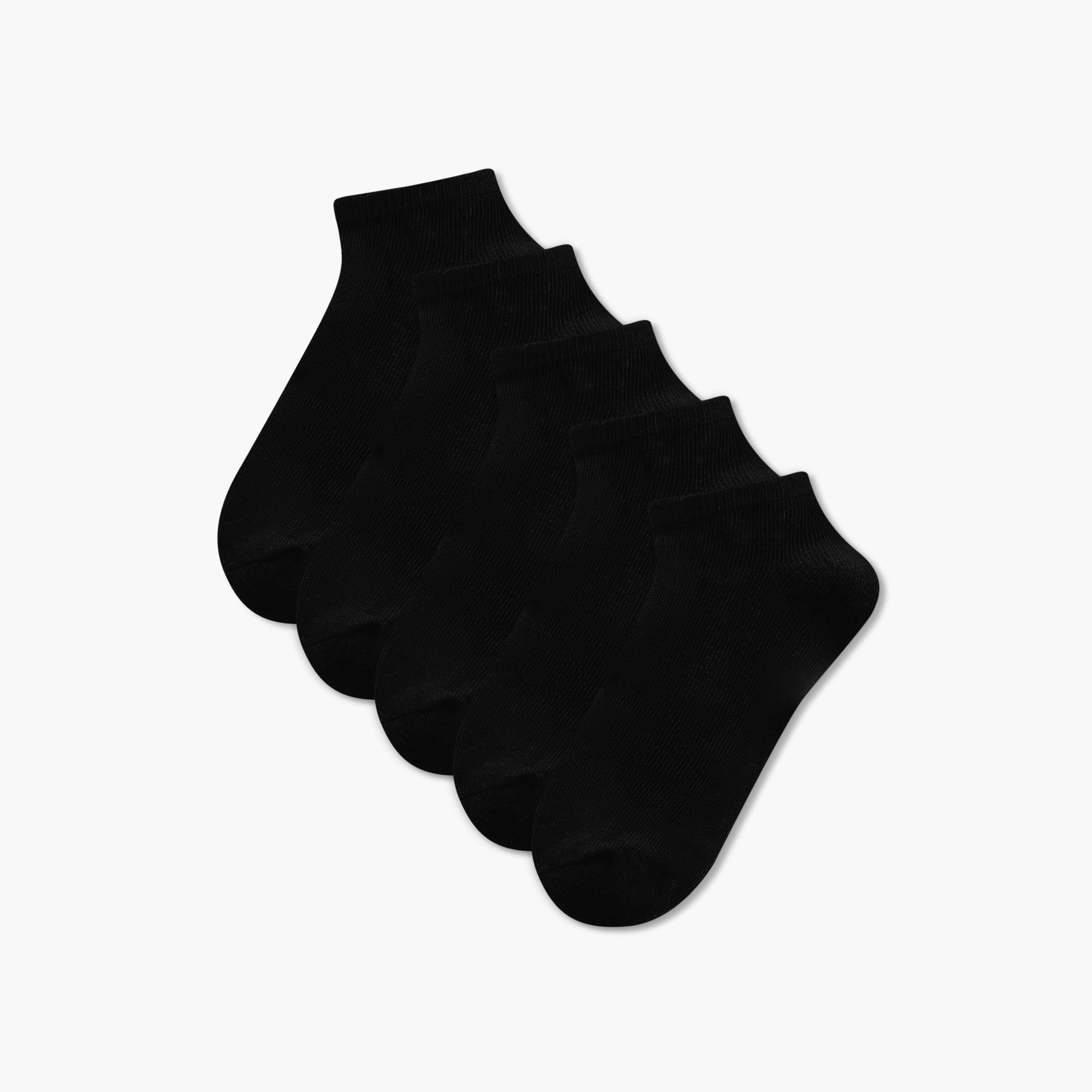 جوارب بطول الكاحل سادة - طقم من 5-girls-accessories-socks-image-1