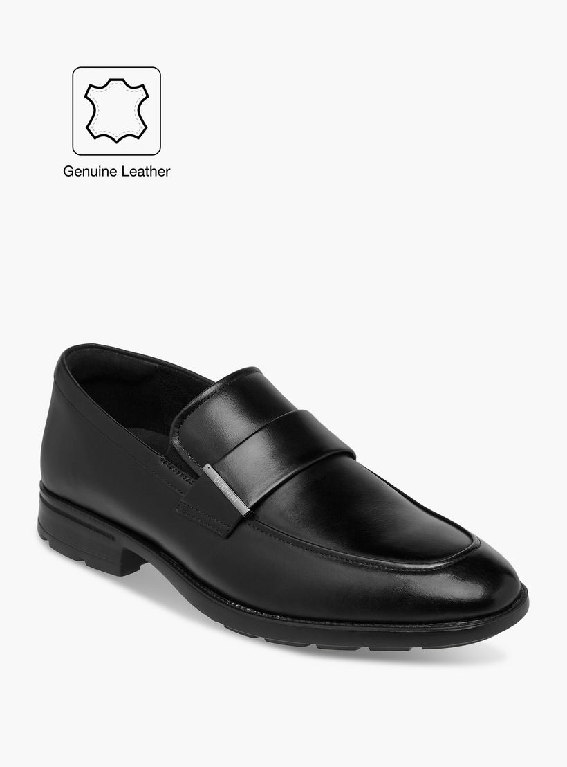 Duchini Men's Leather Solid Slip-On Loafers-men-shoes-formalshoes-image-2