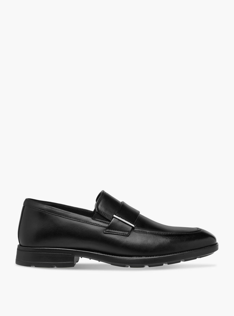 Duchini Men's Leather Solid Slip-On Loafers-men-shoes-formalshoes-image-3