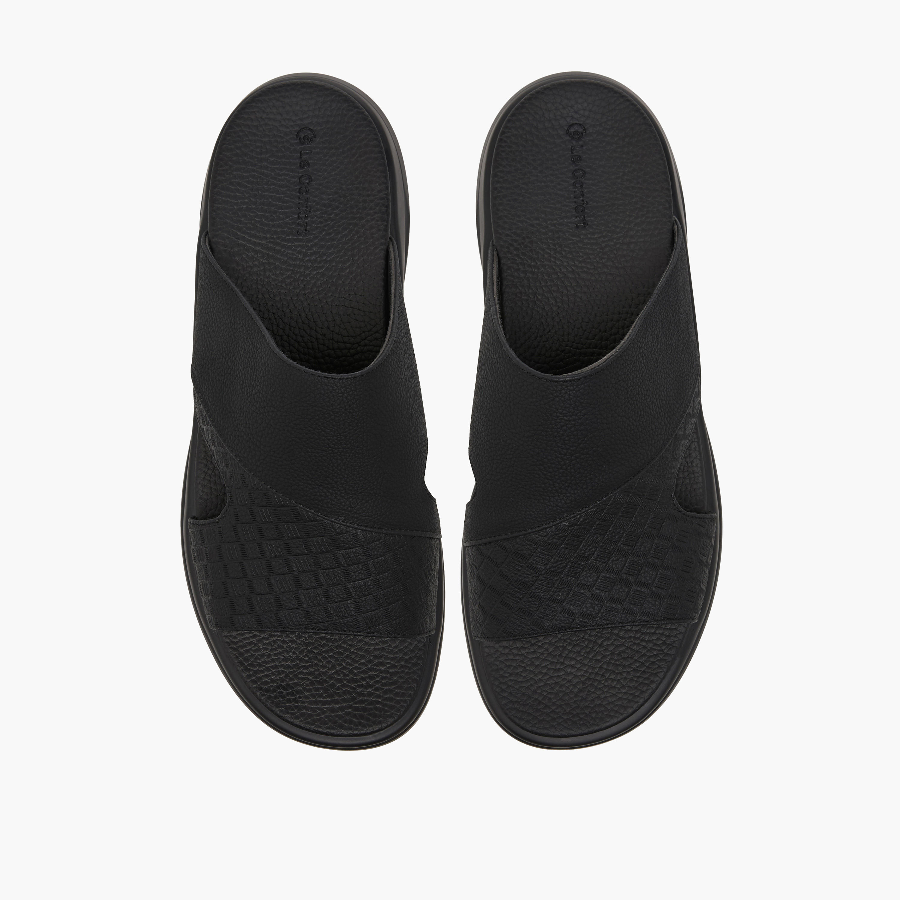 Le Confort Men Textured Comfort Sandals-men-shoes-sandals-image-1