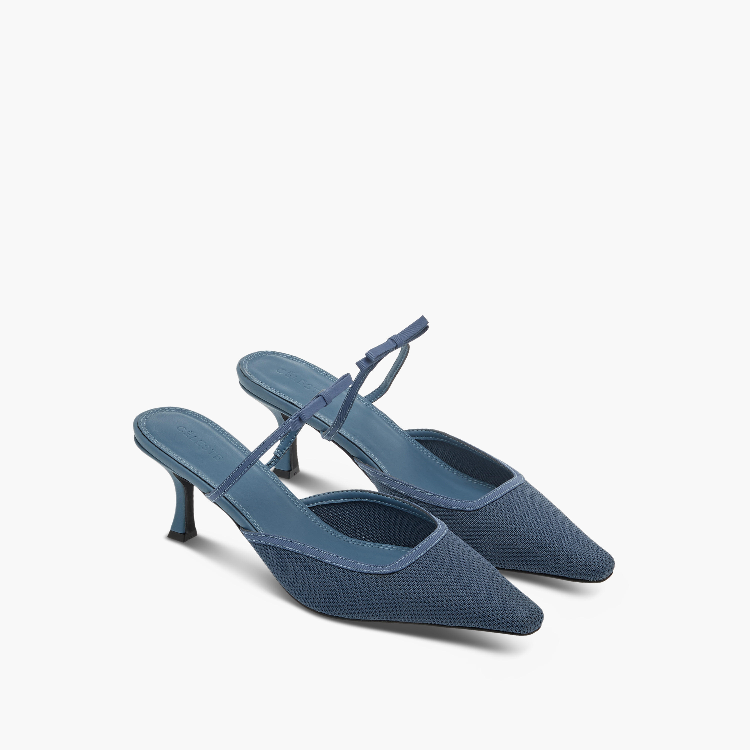 Celeste Women's Bow Accent Ankle Strap Shoes with Stiletto Heels-women-shoes-heels-image-1