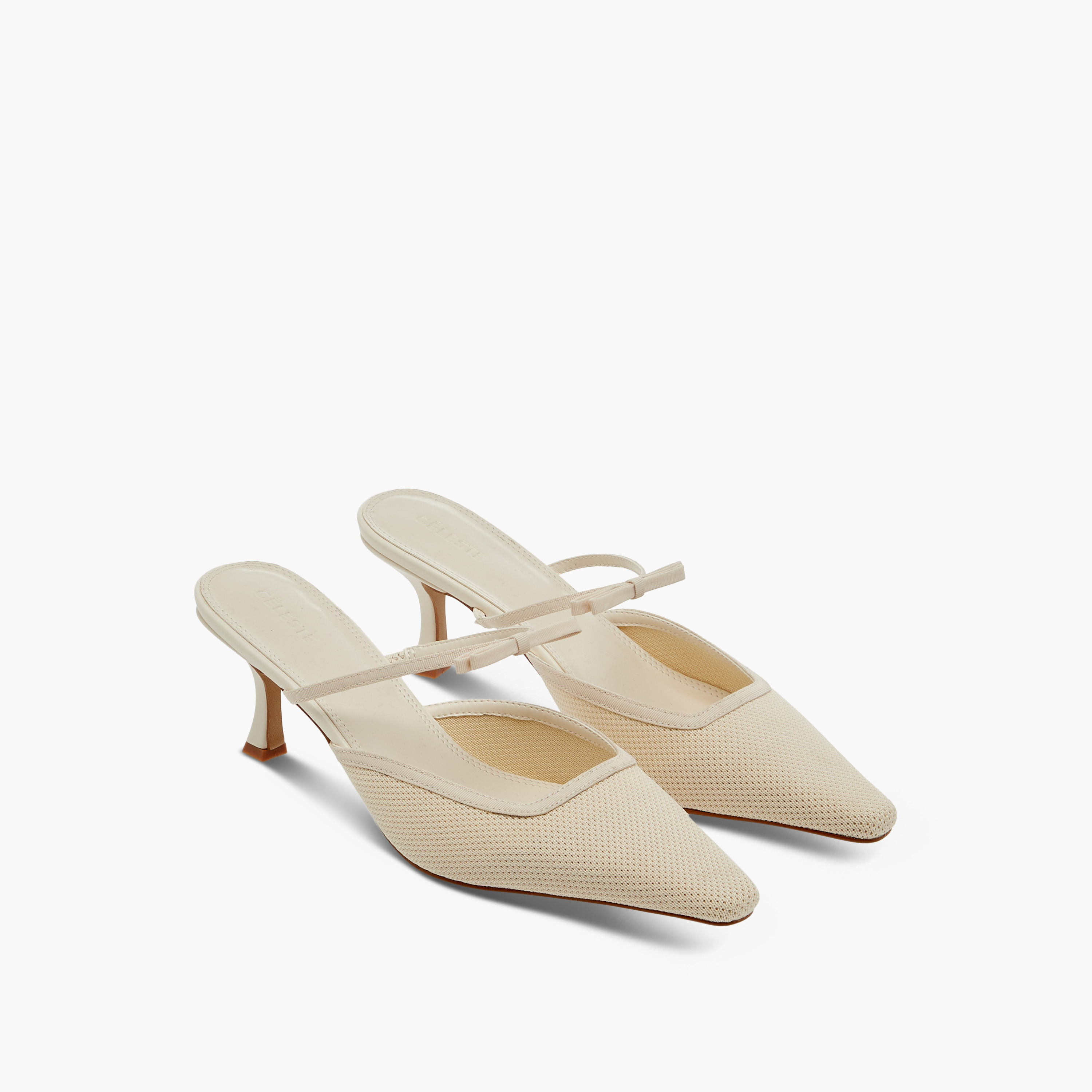 Celeste Women's Bow Accent Ankle Strap Shoes with Stiletto Heels-women-shoes-heels-image-1