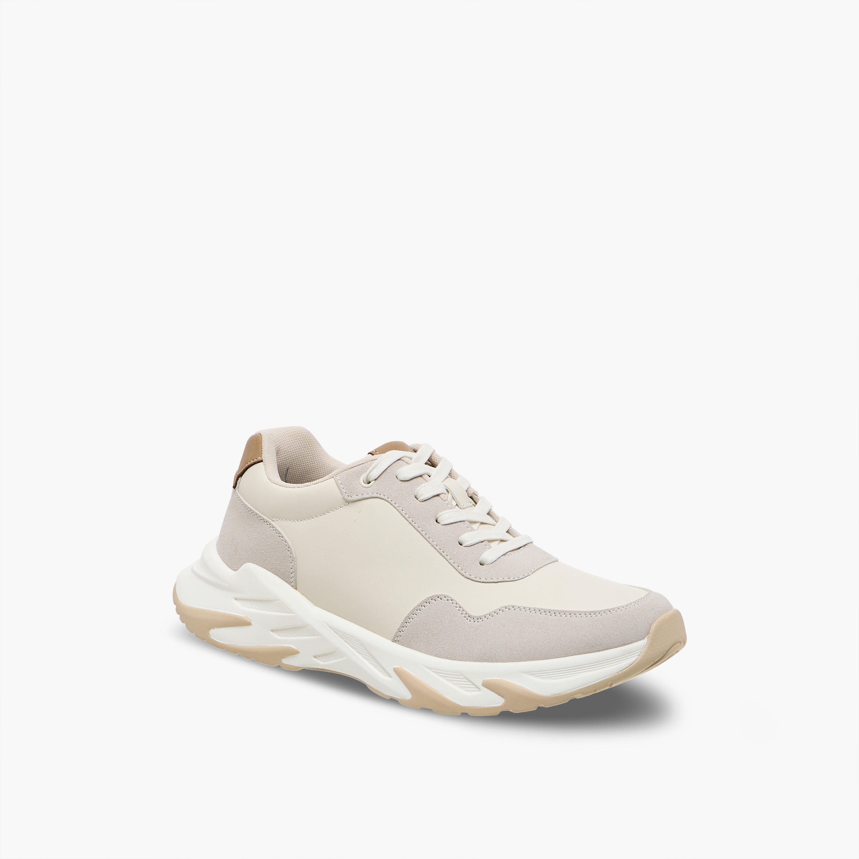 LBL by Shoexpress Panelled Ankle Sneakers with Lace-Up Closure-men-shoes-sneakers-image-2