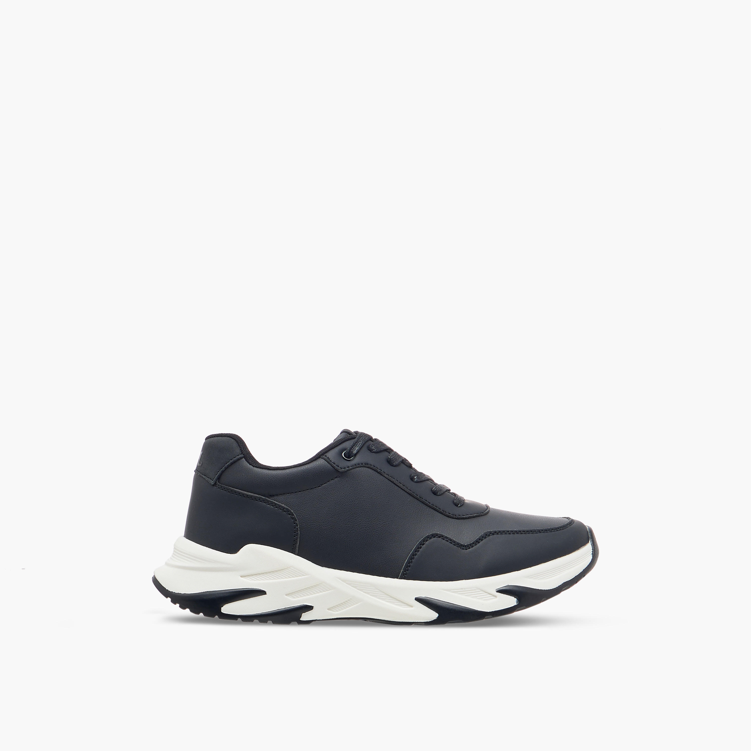 LBL by Shoexpress Panelled Ankle Sneakers with Lace-Up Closure-men-shoes-sneakers-image-3