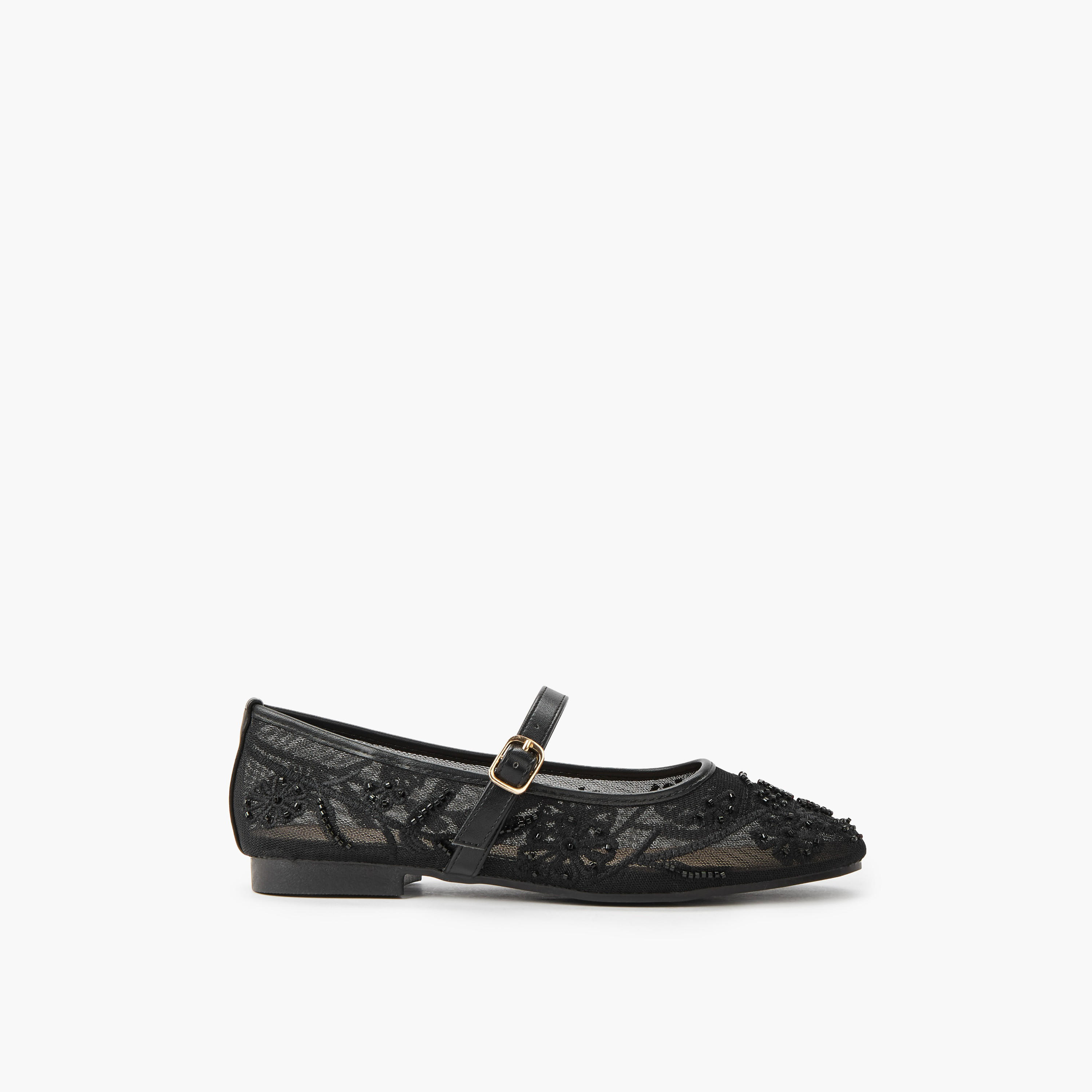 Flora Bella Women Embroidered and Embellished Mary Jane Shoes-women-shoes-ballerinas-image-3