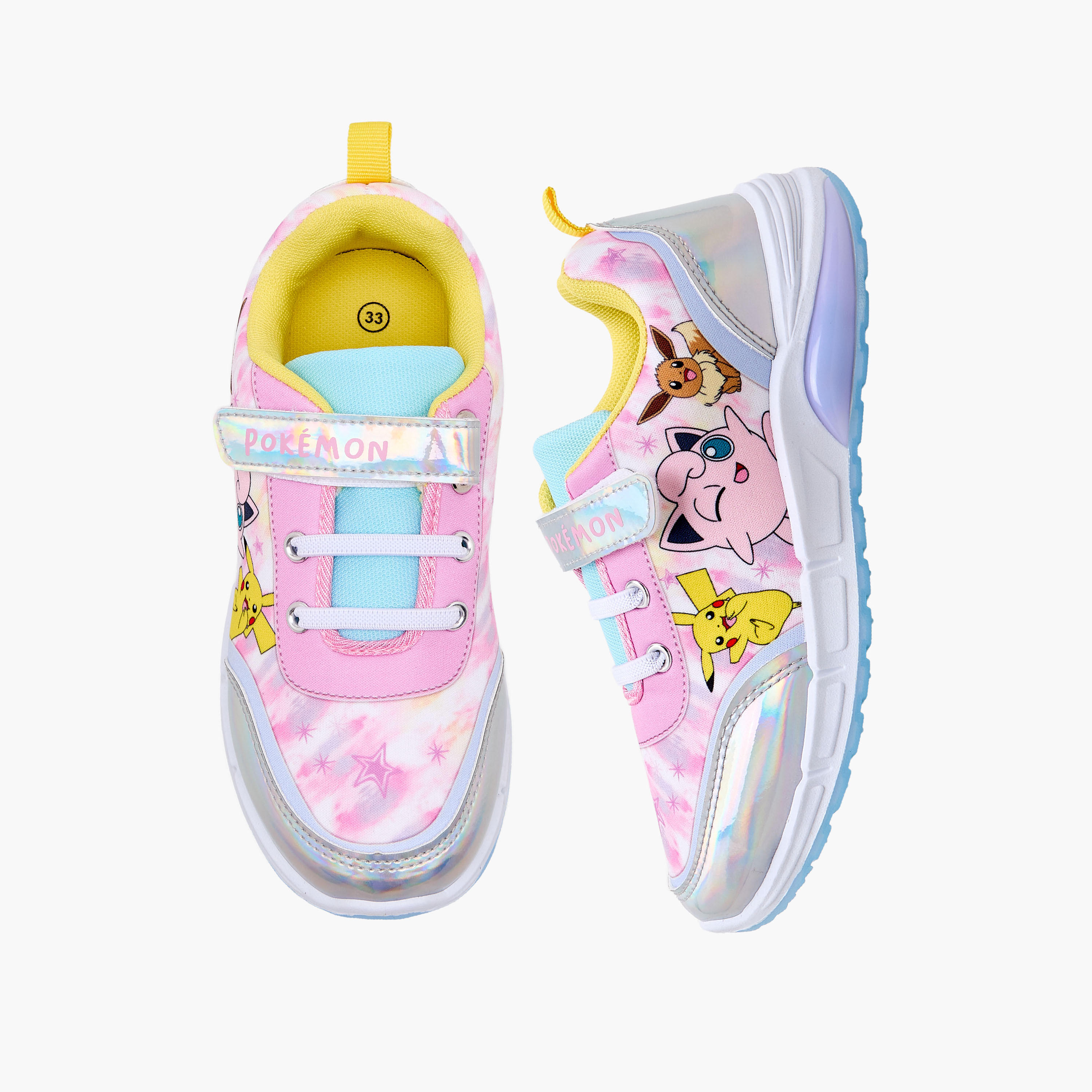 حذاء سنيكرز للكاحل بطبعات للبنات من بوكيمون-girls-shoes-sneakers-image-1