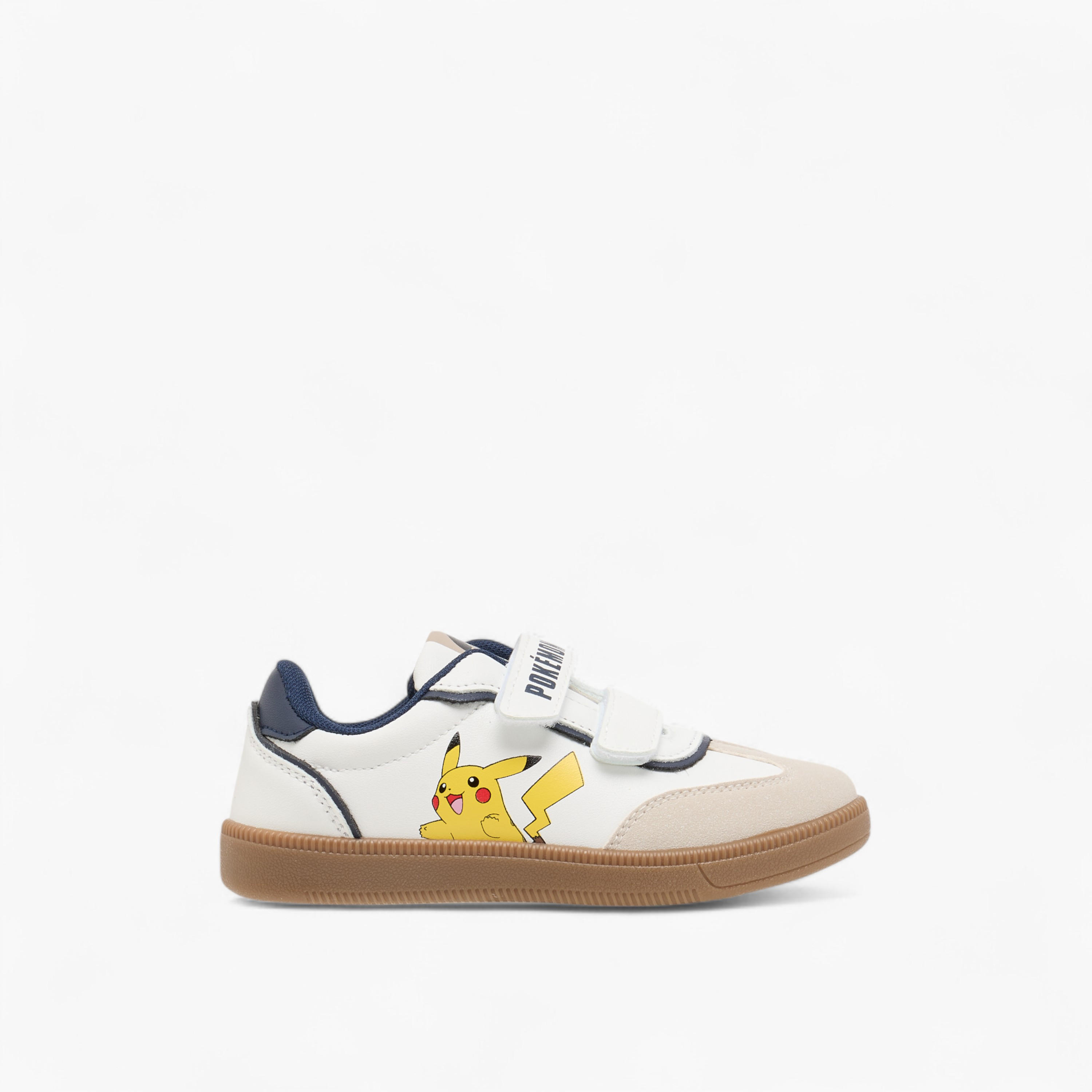 Pokemon Printed Sneakers with Hook and Loop Closure-boys-shoes-sneakers-image-3