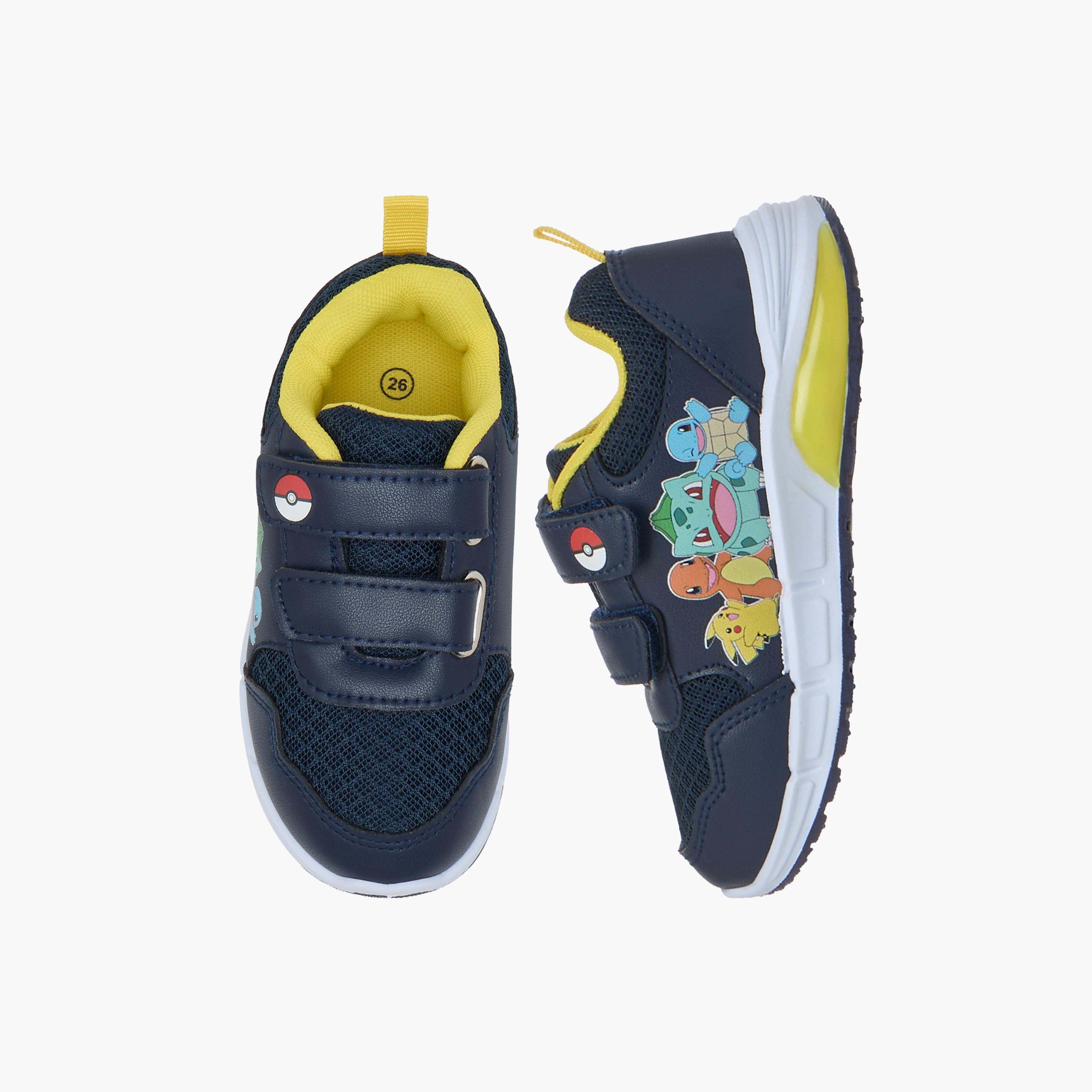 Pokemon Boys Hook & Loop Light-Up Ankle Sneakers-boys-shoes-sneakers-image-1